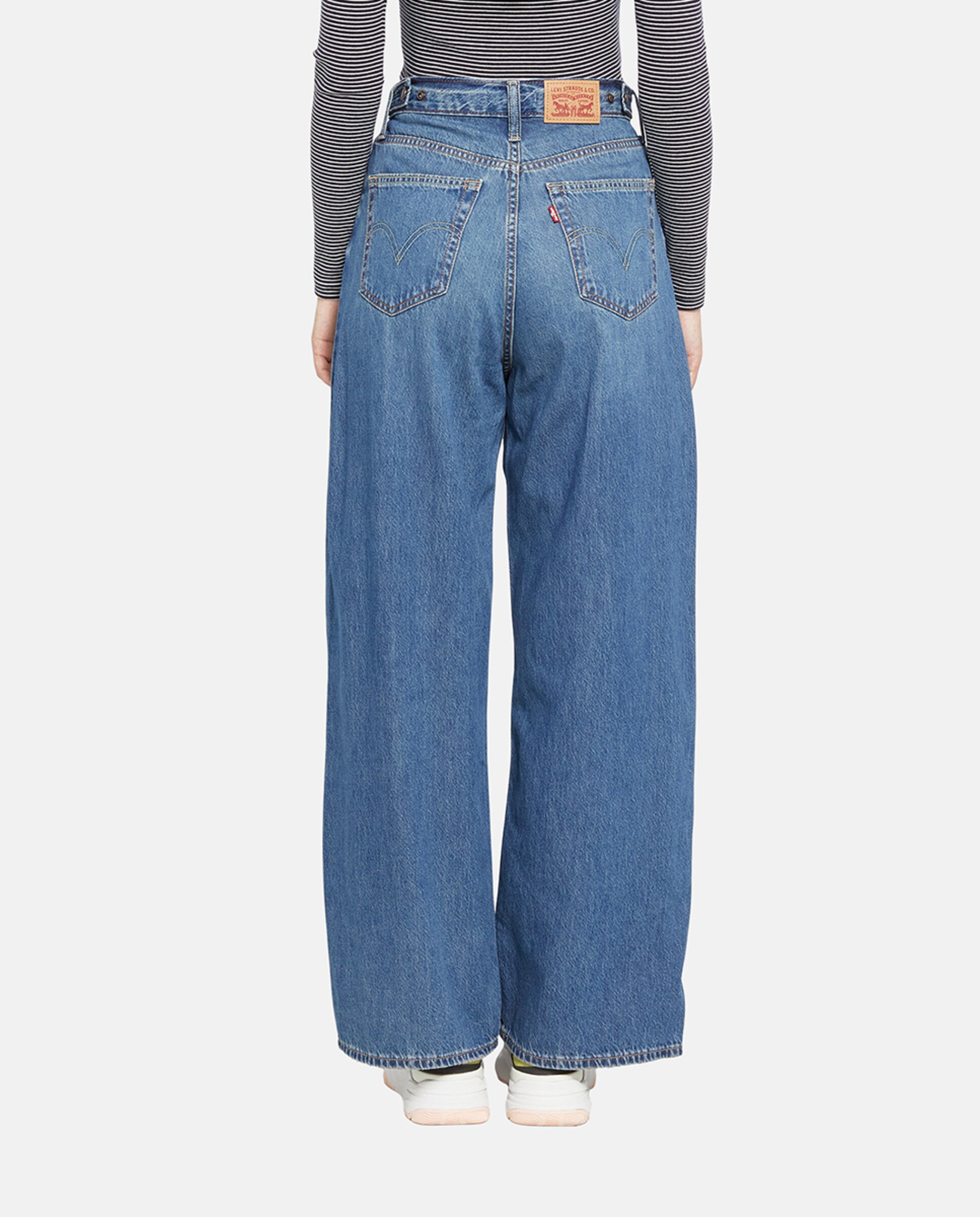 Jeans Largas Cinch Baggy™ de Cintura Subida Azul-3