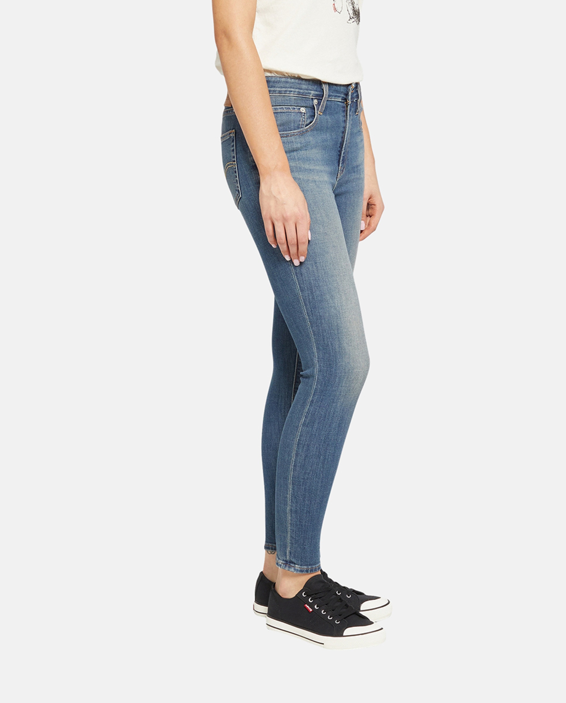 Jeans Skinny 721™ High Rise Skinny de Cintura Subida Azul-marinho-4