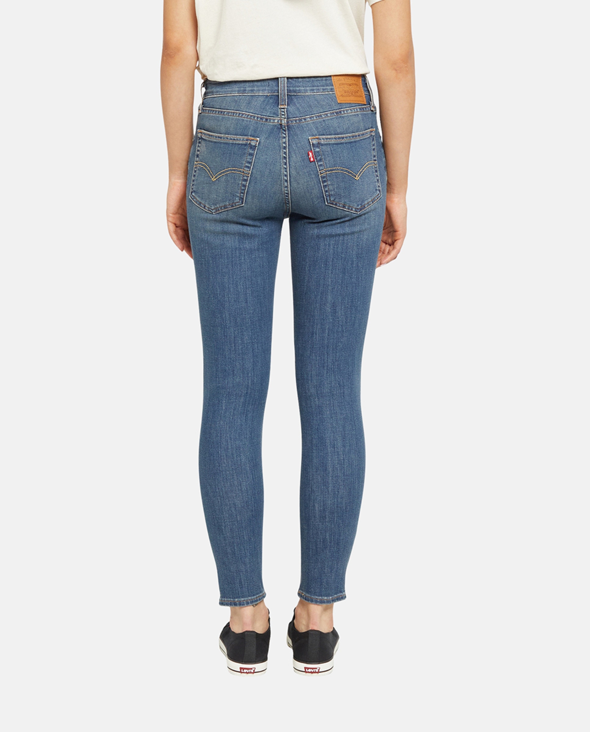 Jeans Skinny 721™ High Rise Skinny de Cintura Subida Azul-marinho-3