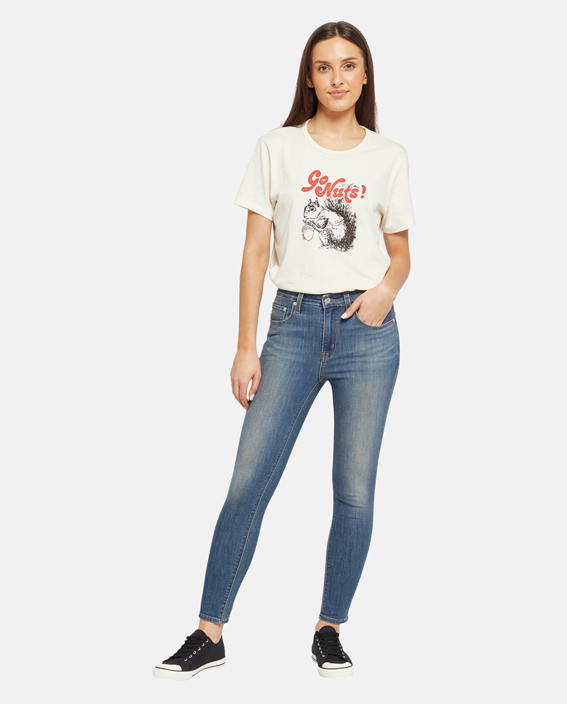 Jeans Skinny 721™ High Rise Skinny de Cintura Subida Azul-marinho-1