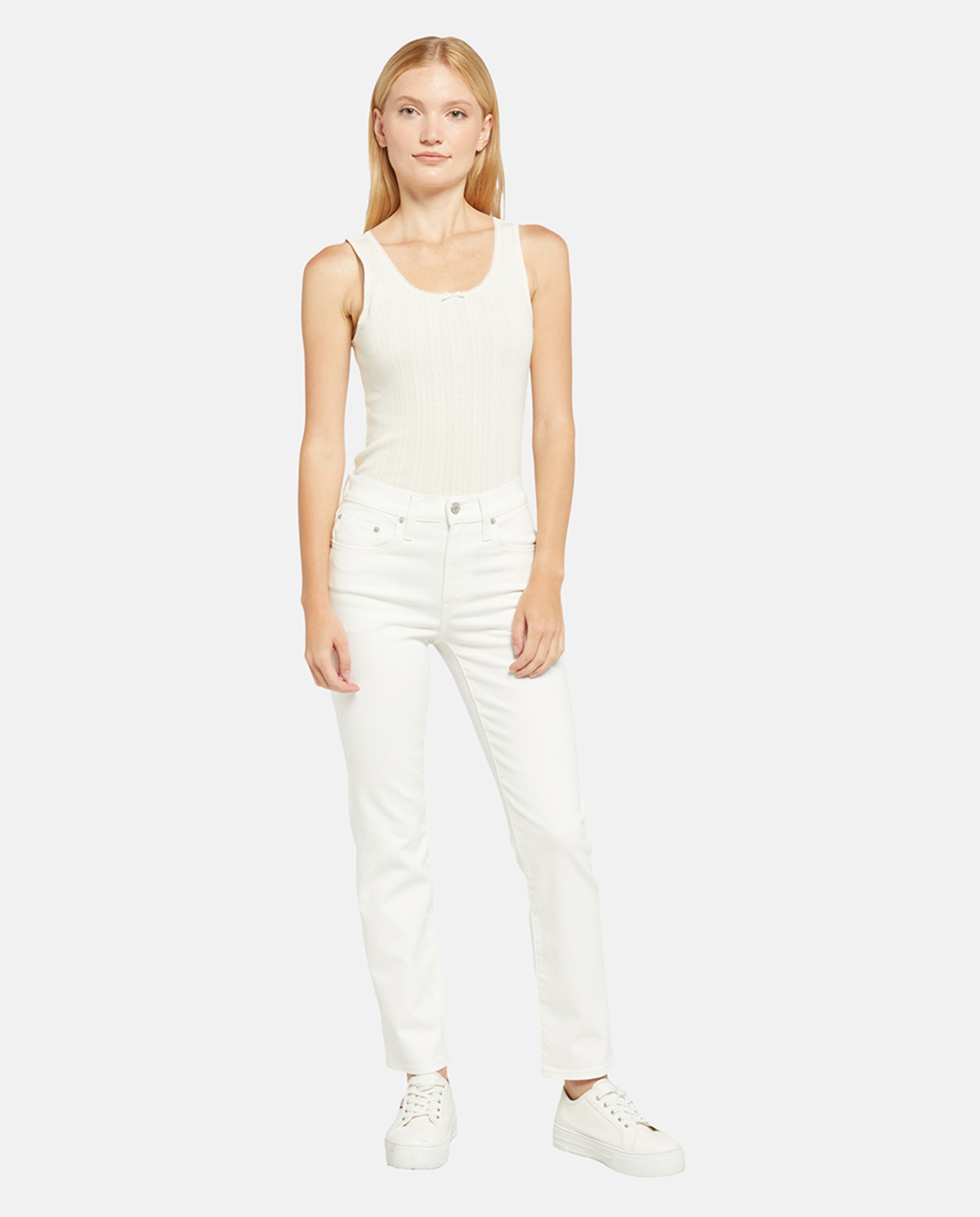 Jeans Straight 724™ High Rise de Cintura Subida Branco-1