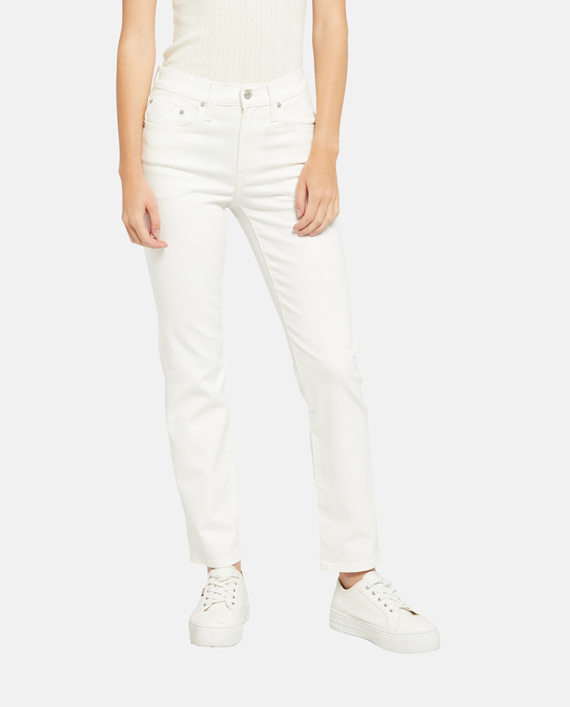 Jeans Straight 724™ High Rise de Cintura Subida Branco-2