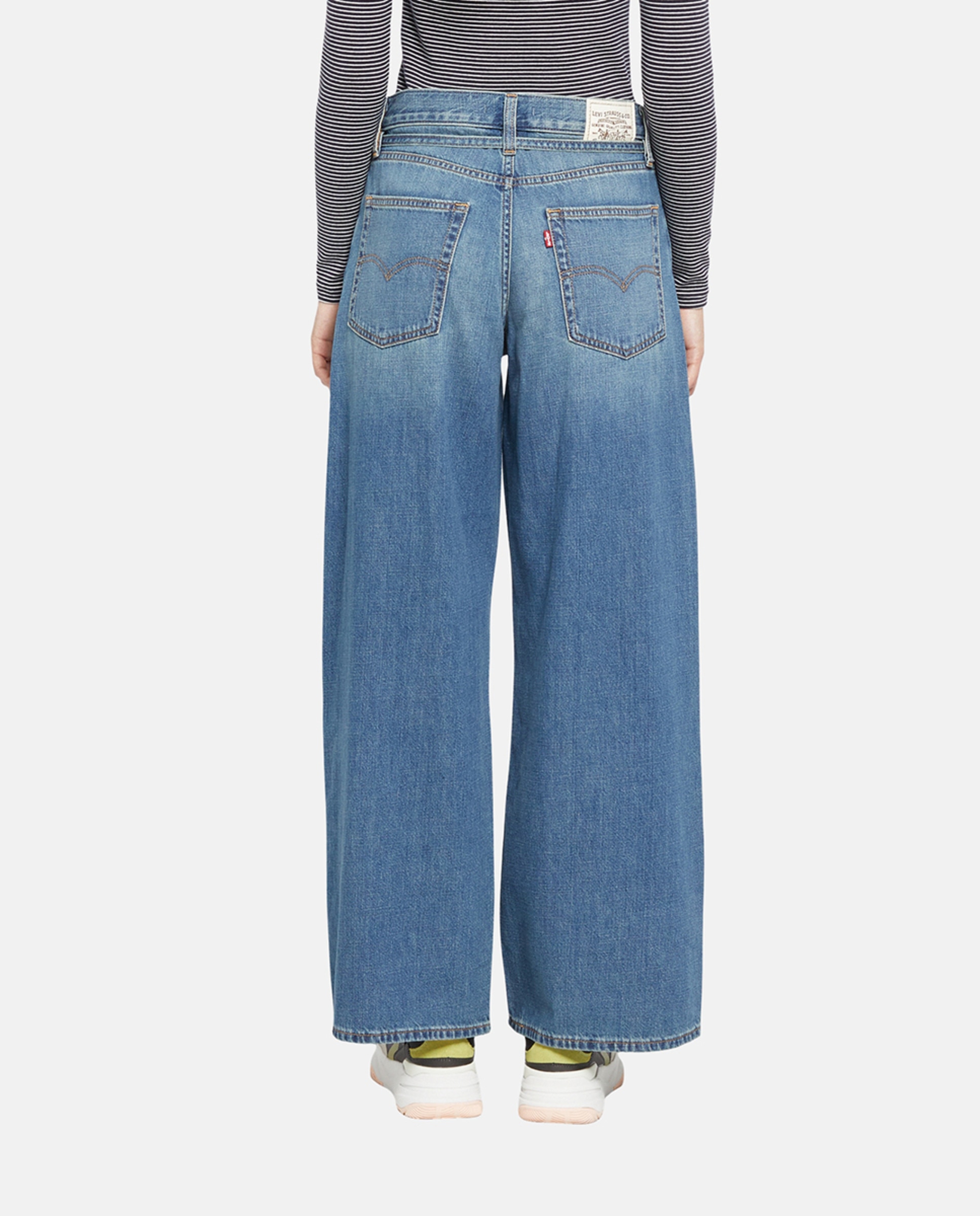 Jeans Largas XL Straight™ de Cintura Média Azul-3