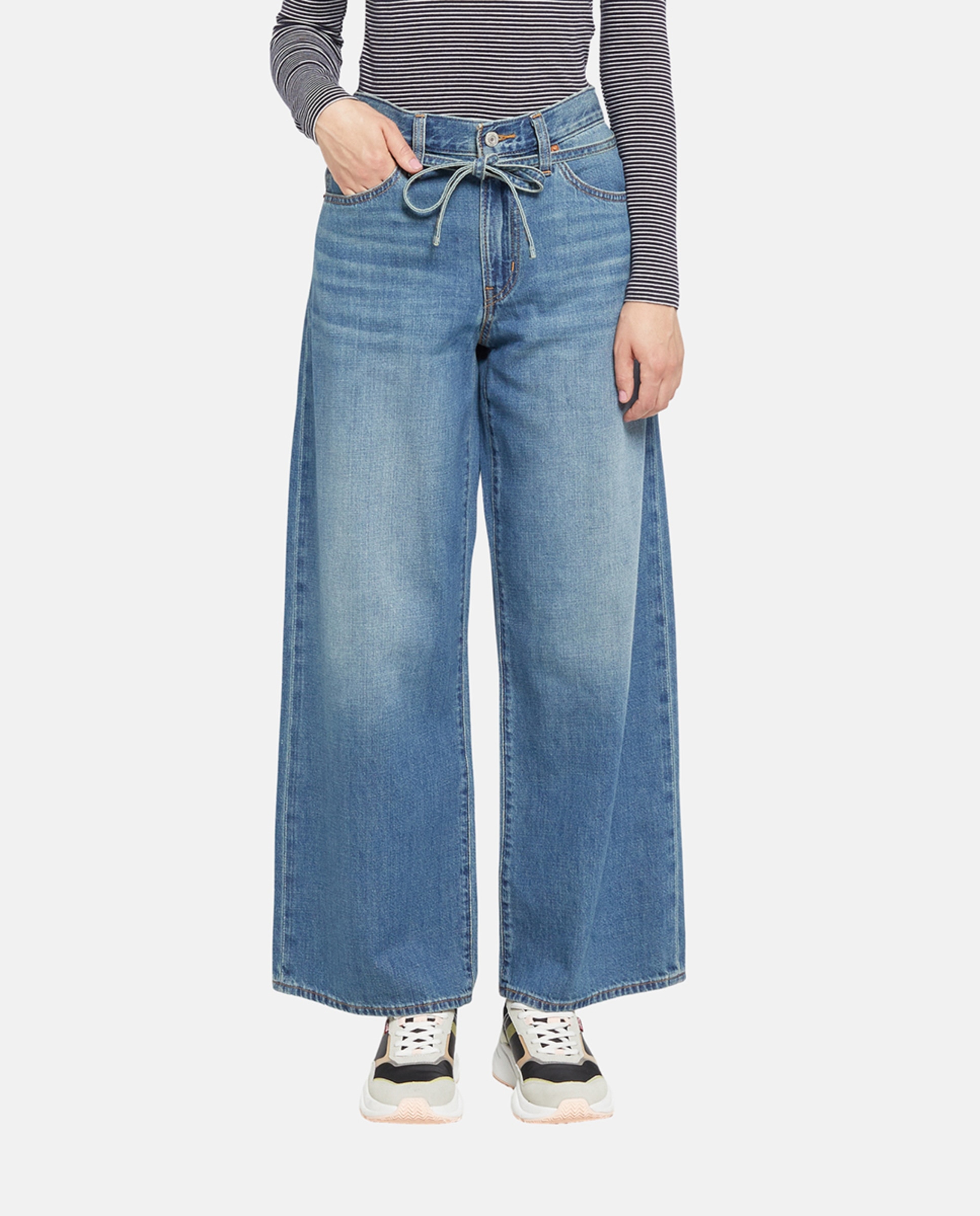 Jeans Largas XL Straight™ de Cintura Média Azul-2