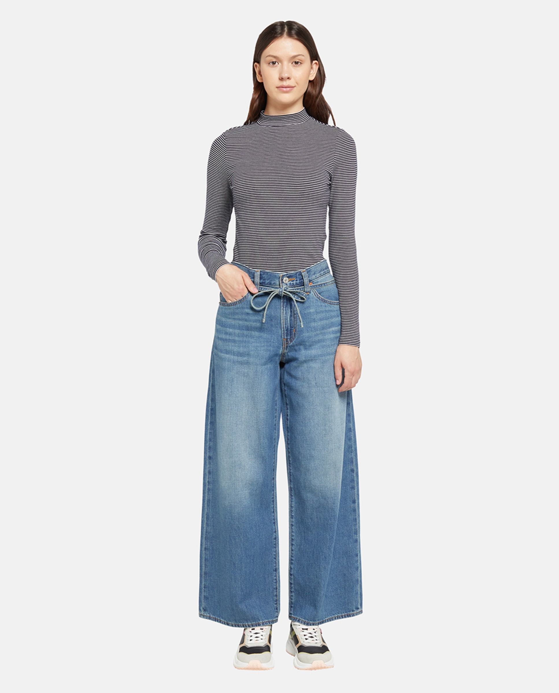 Imagem 0 de Jeans Largas XL Straight™ de Cintura Média