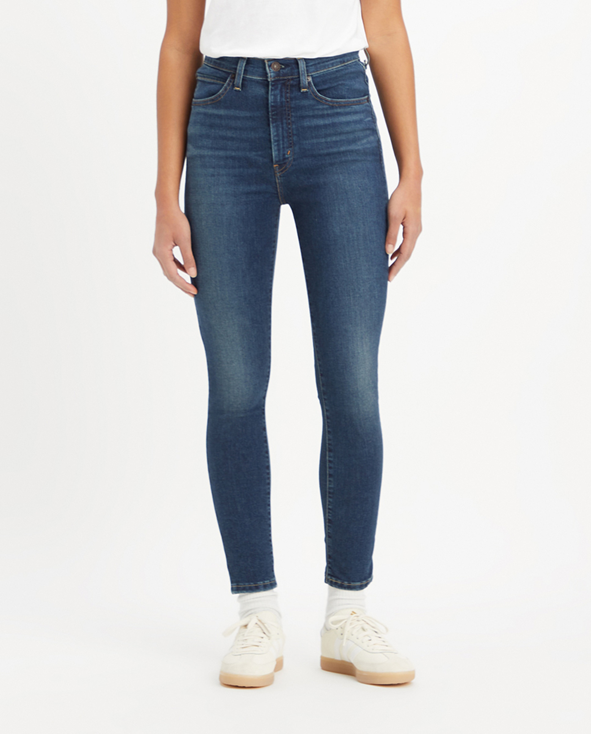Jeans Skinny Retro High Skinny™ de Cintura Subida Azul-marinho-2