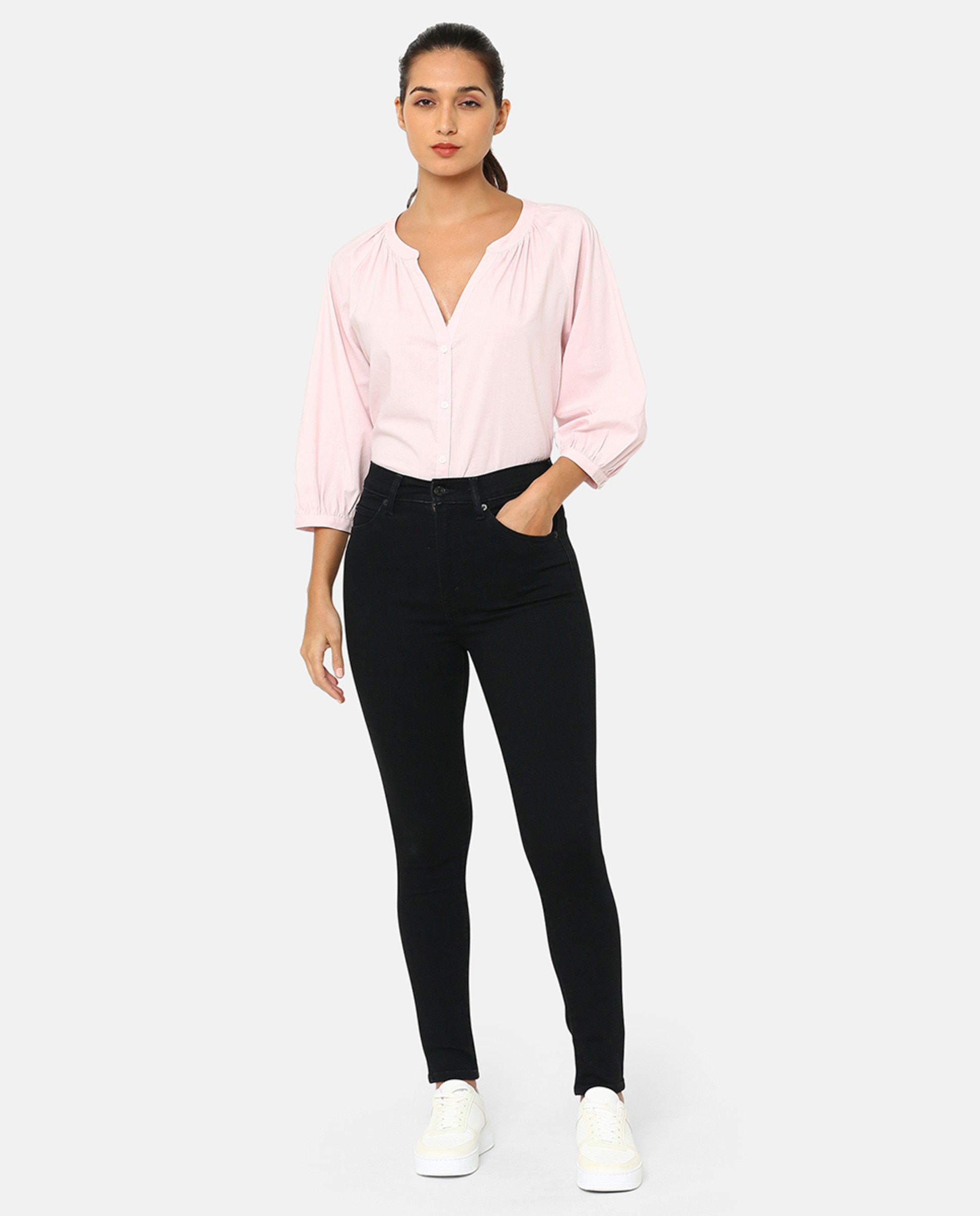 Jeans Skinny Retro High Skinny™ de Cintura Subida Preto-1