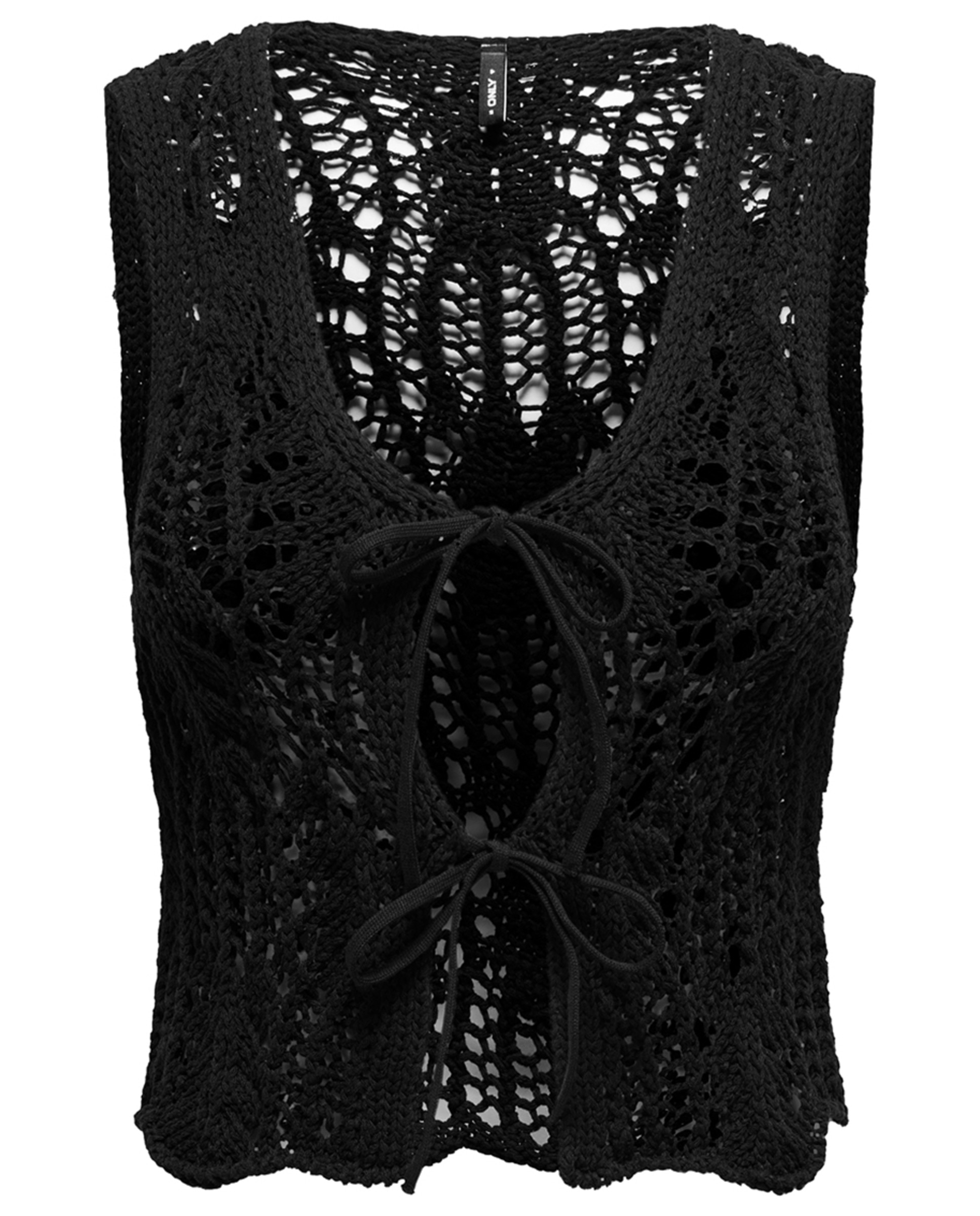 Top Curto de Malha Preto-5