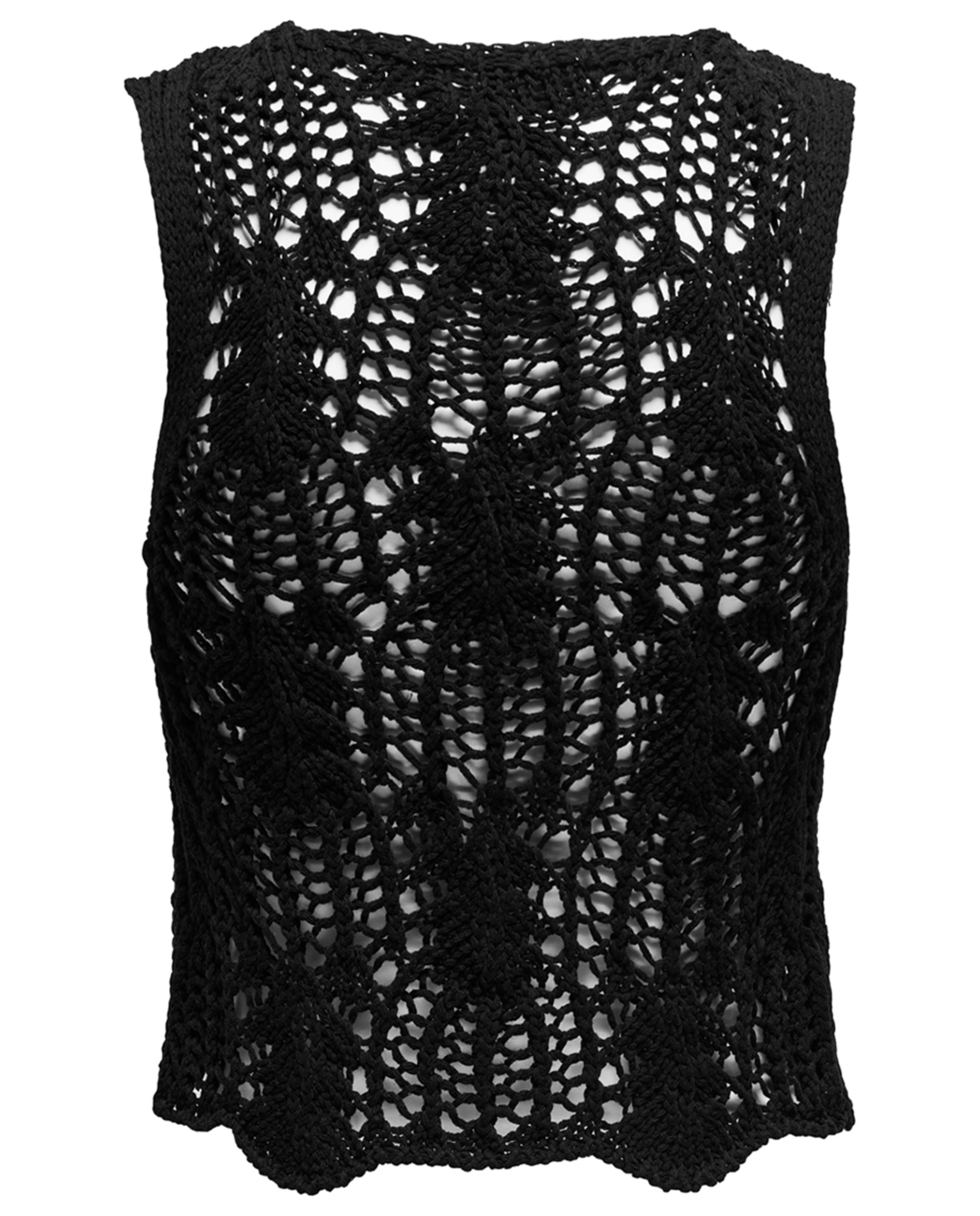 Top Curto de Malha Preto-4