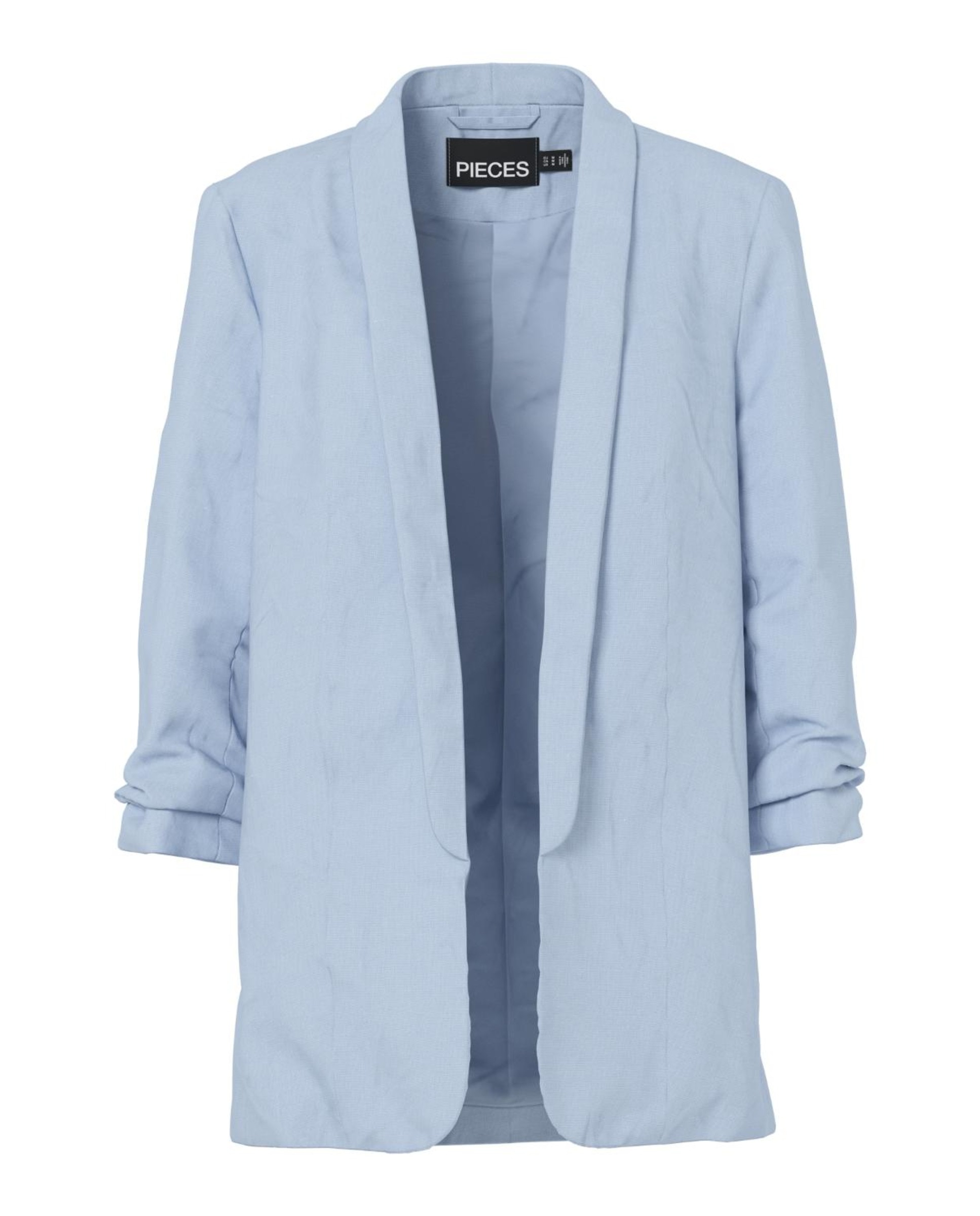 Blazer de linho Azul-claro-1