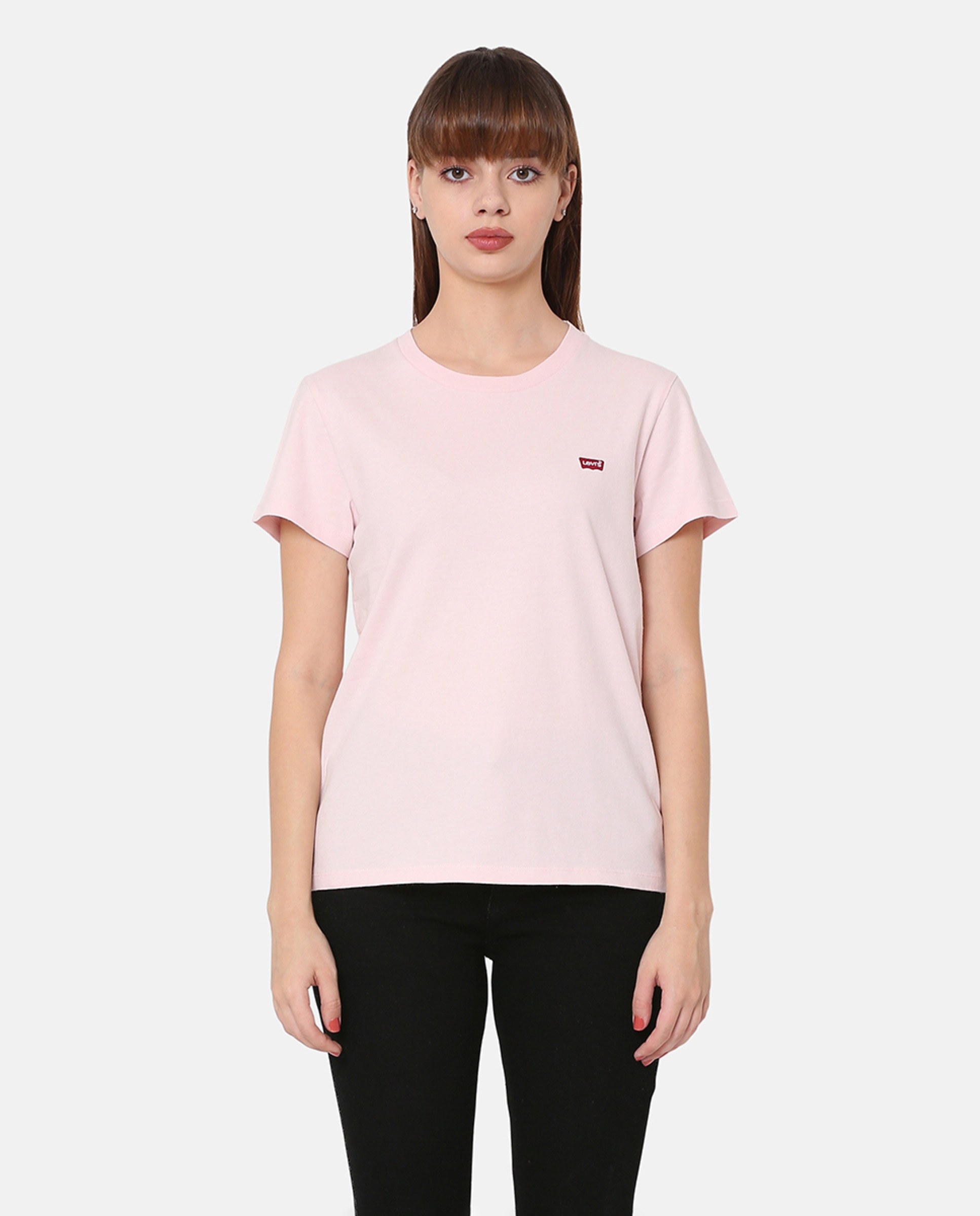 Imagem 0 de T-shirt de mulher com manga curta e decote redondo