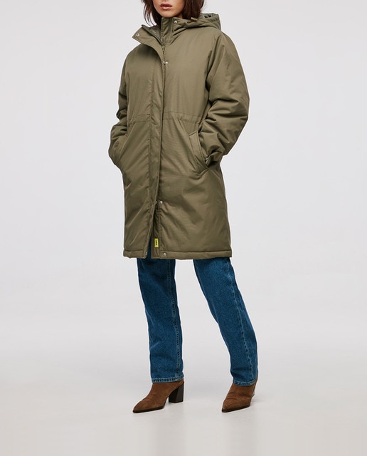 Imagen 0 de Parka de mujer con capucha y cintura ajustable