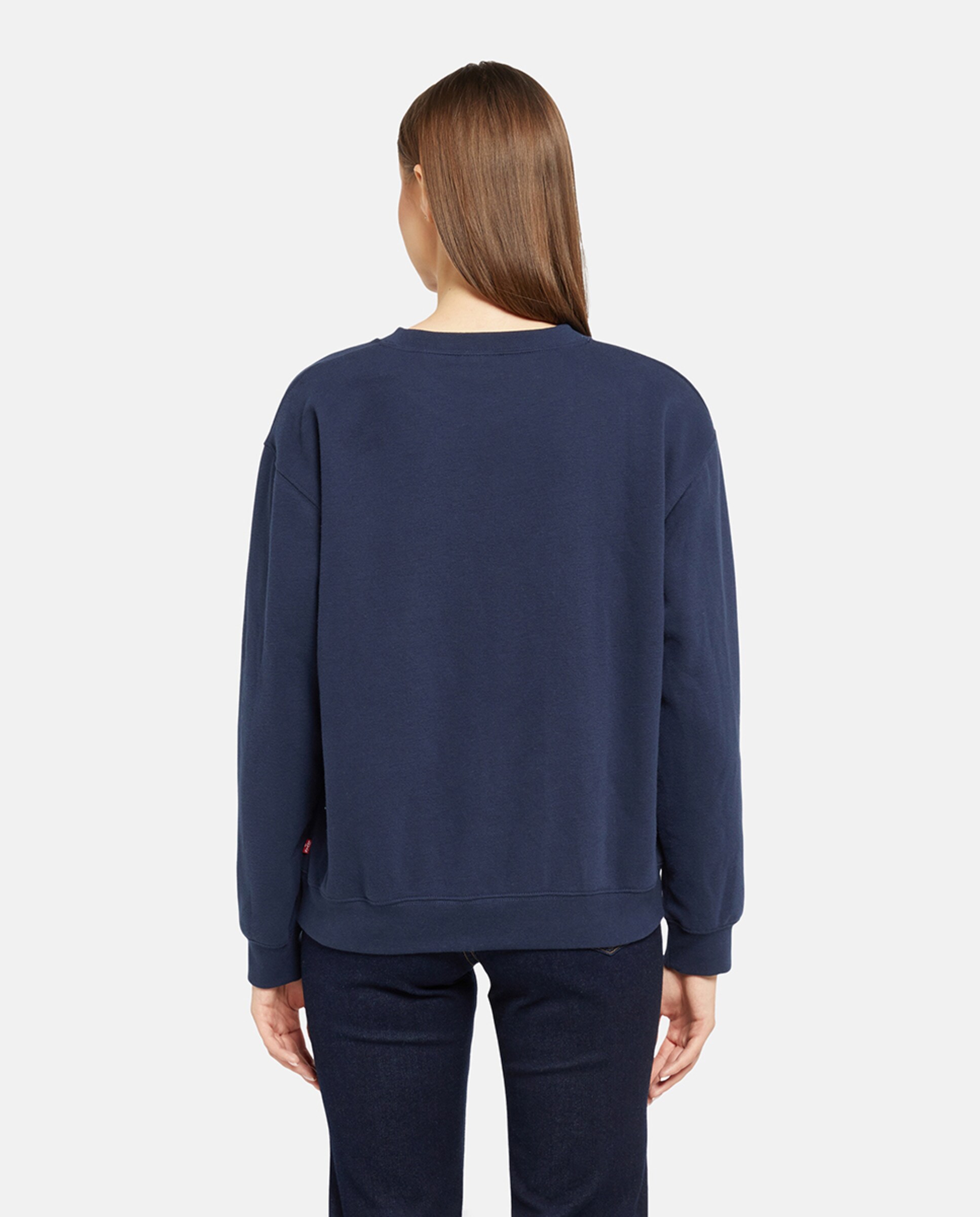 Sweatshirt com decote redondo Preto-2