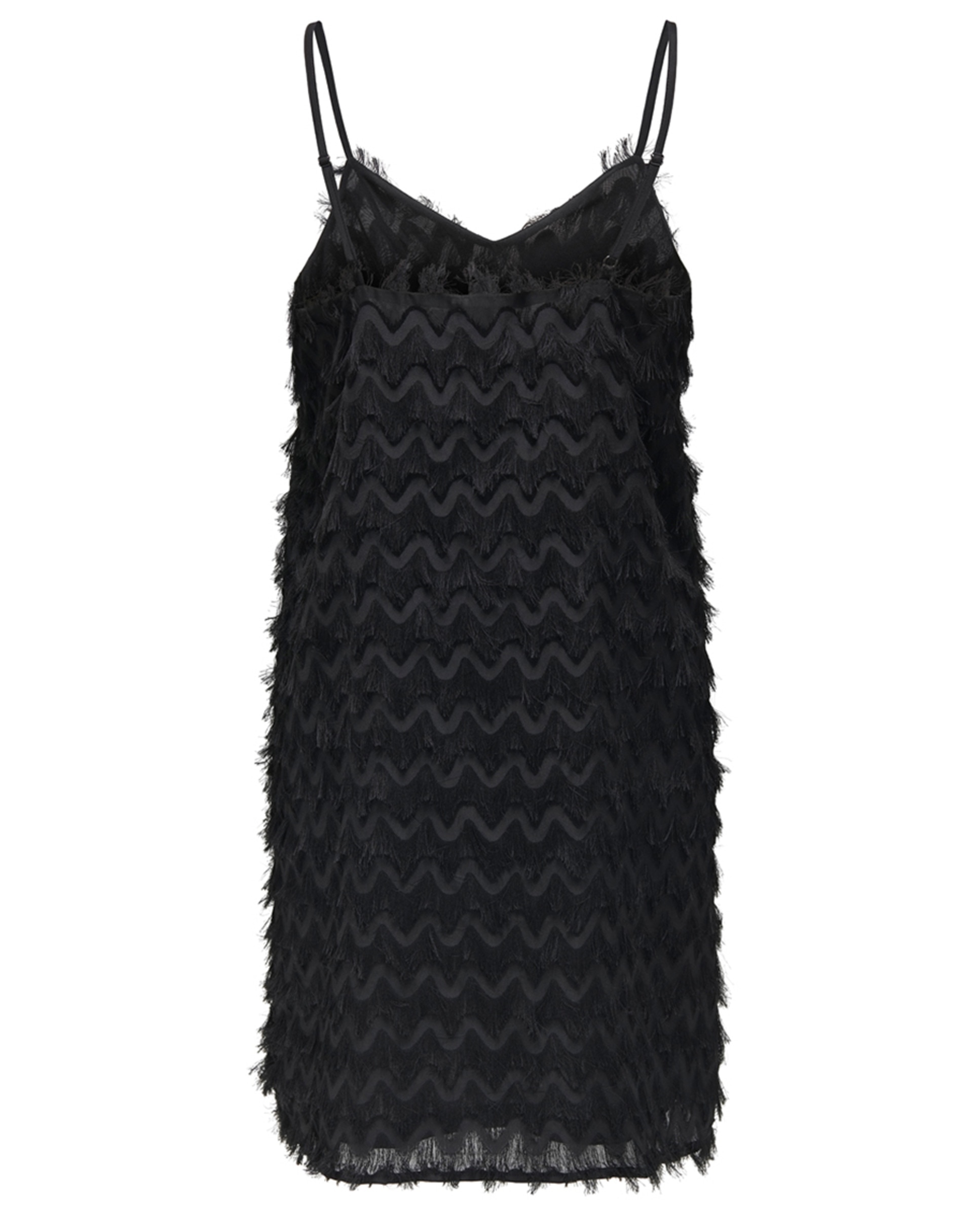 Vestido Curto Fluido de Alças Preto-2