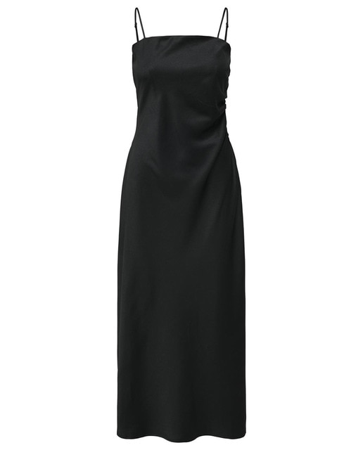 Imagen 0 de Vestido largo estilo satinado