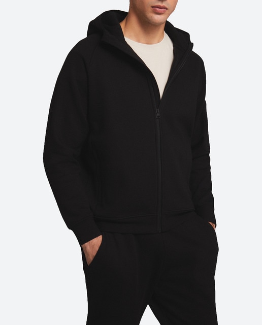 Imagen 0 de Sudadera cálida abierta con capucha de sportcasual para hombre