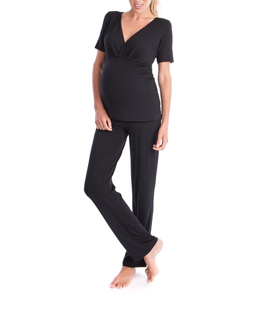 Imagen 0 de Pijama largo de mujer premamá liso