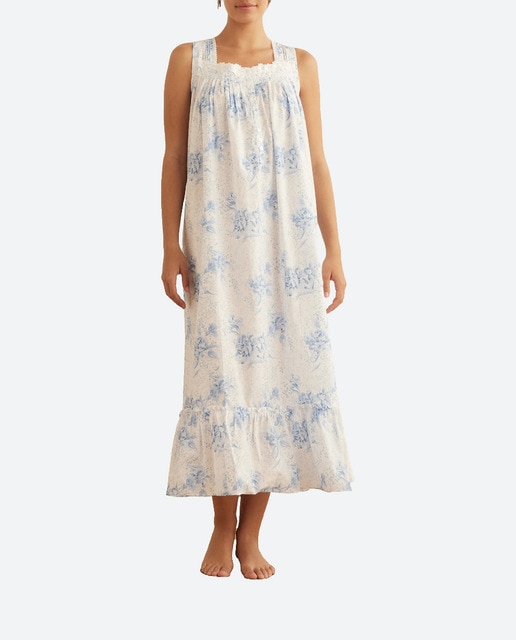 Imagen 0 de Camisón sin manga con volante en el bajo