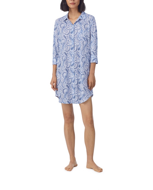 Imagen 0 de Camisón corto en color azul