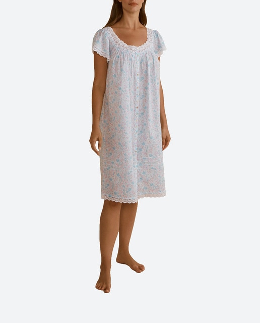 Imagen 0 de Camisón de mujer corto estampado flores