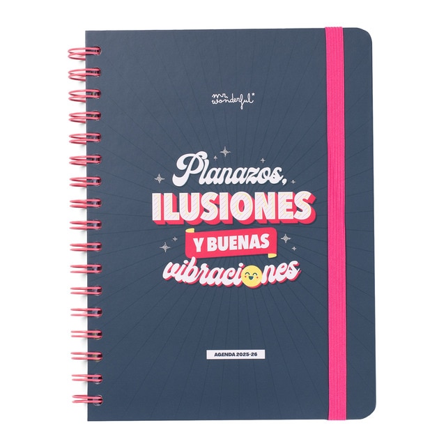 Imagen 0 de Agenda escolar 2025-2026 semanal Mr Wonderful Basic: Planazos, ilusiones y buenas 
vibraciones.