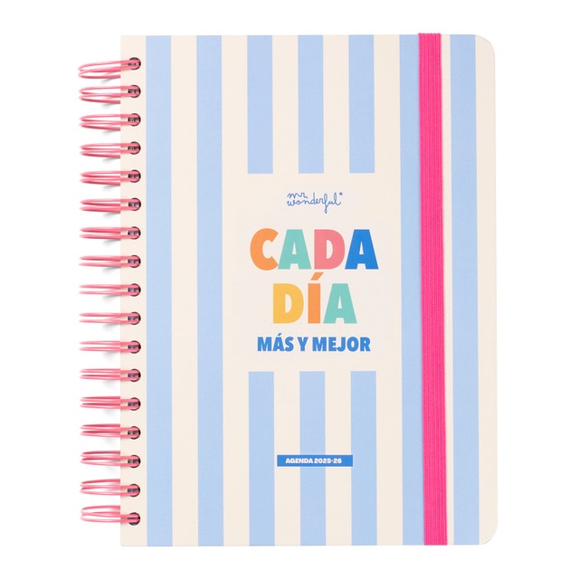 Imagen 0 de Agenda escolar 2025-2026 diaria Mr Wonderful: Cada día más y mejor.