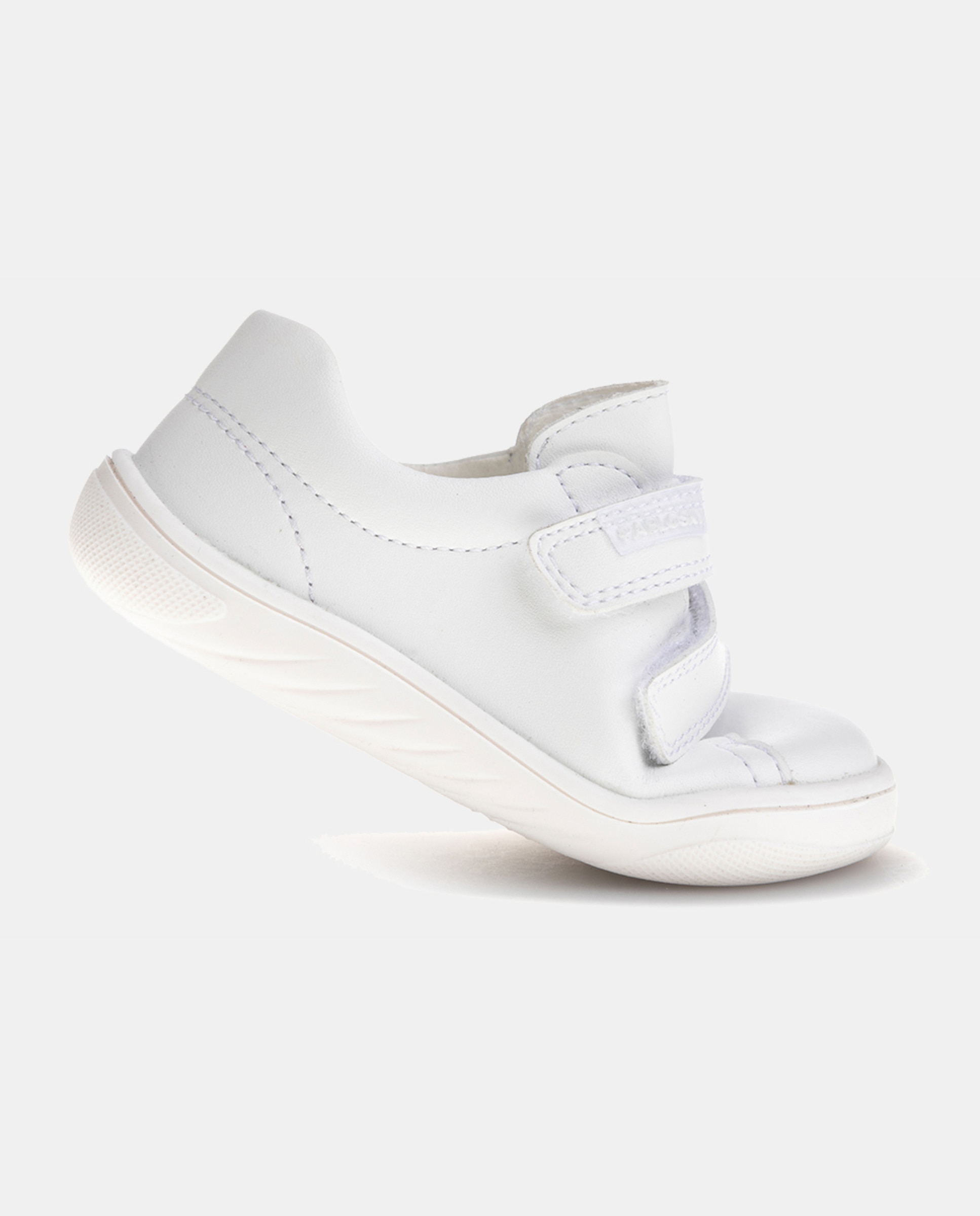 Sapatos Barefoot de Bebé com Palmilha Amovível Intech, Forma Fisiológica, Fecho Aderente Branco-4