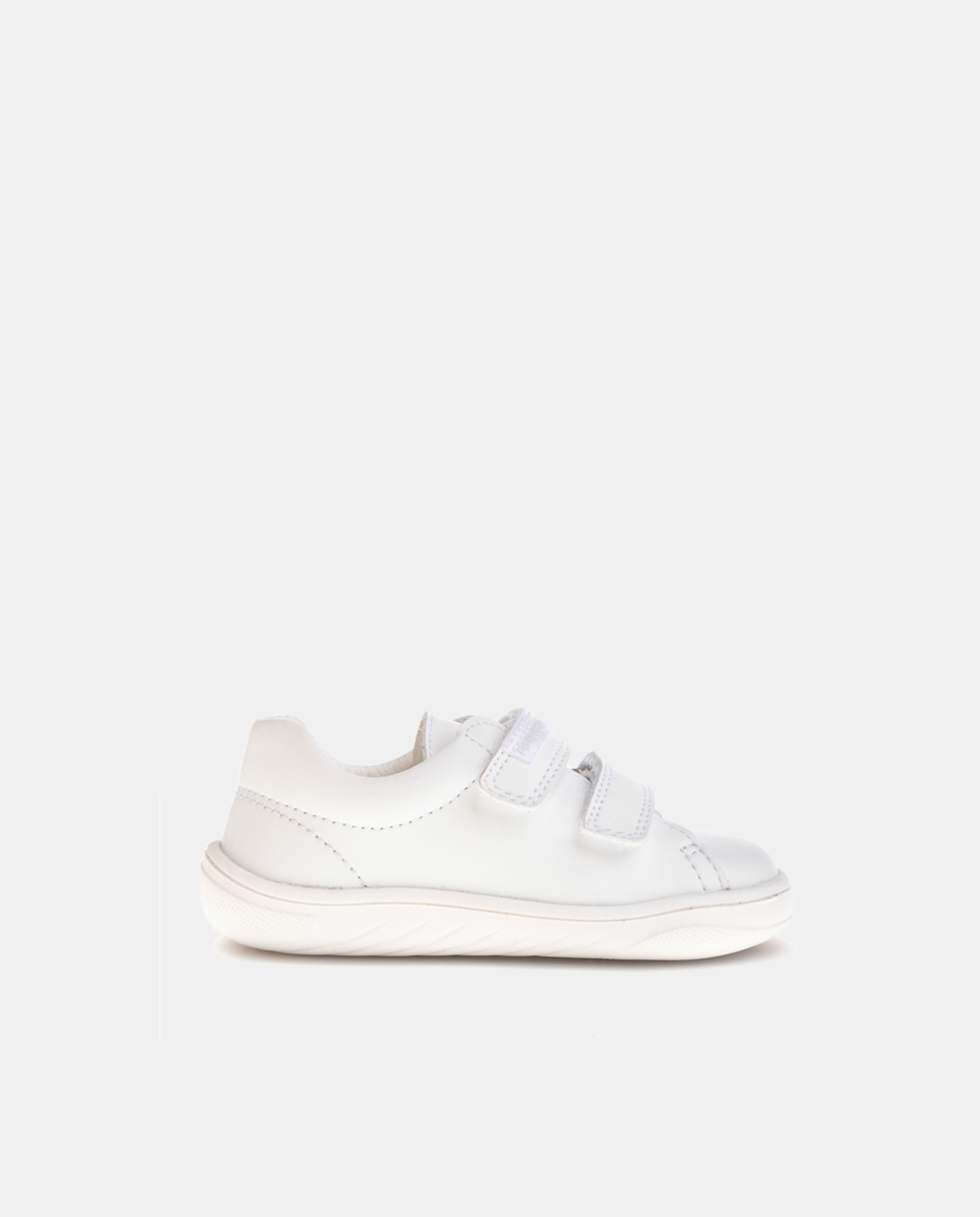 Sapatos Barefoot de Bebé com Palmilha Amovível Intech, Forma Fisiológica, Fecho Aderente Branco-1