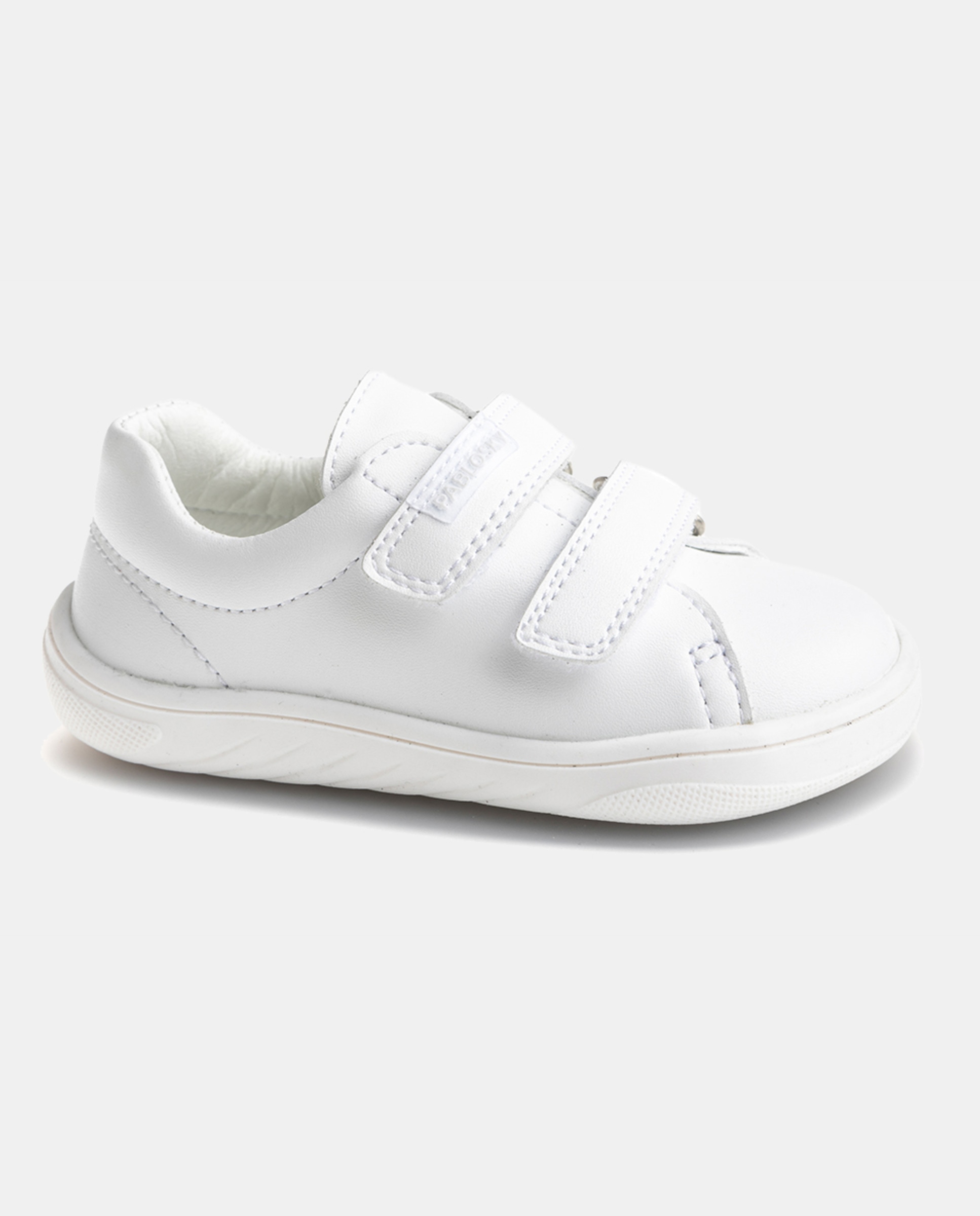 Sapatos Barefoot de Bebé com Palmilha Amovível Intech, Forma Fisiológica, Fecho Aderente Branco-6