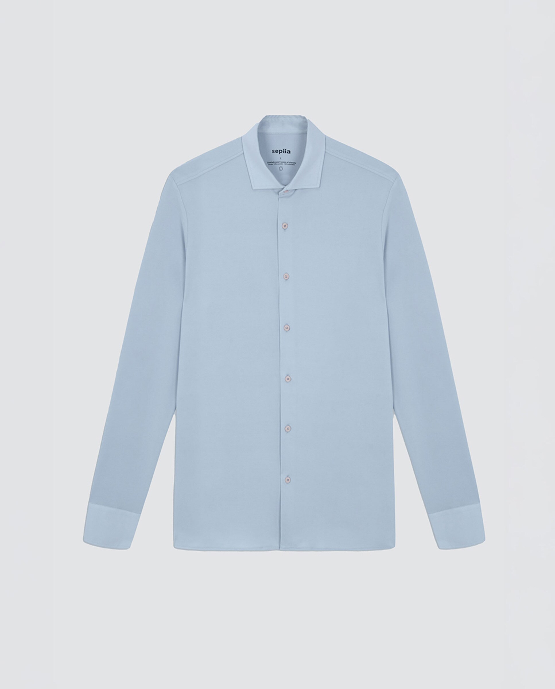 Camisa Formal Antimanchas Azul-claro-4