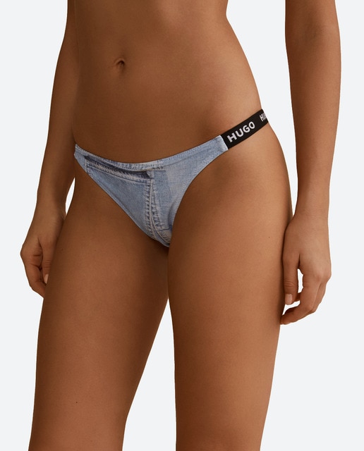 Imagen 0 de Biquini estampado vaquero estilo brasileña de mujer