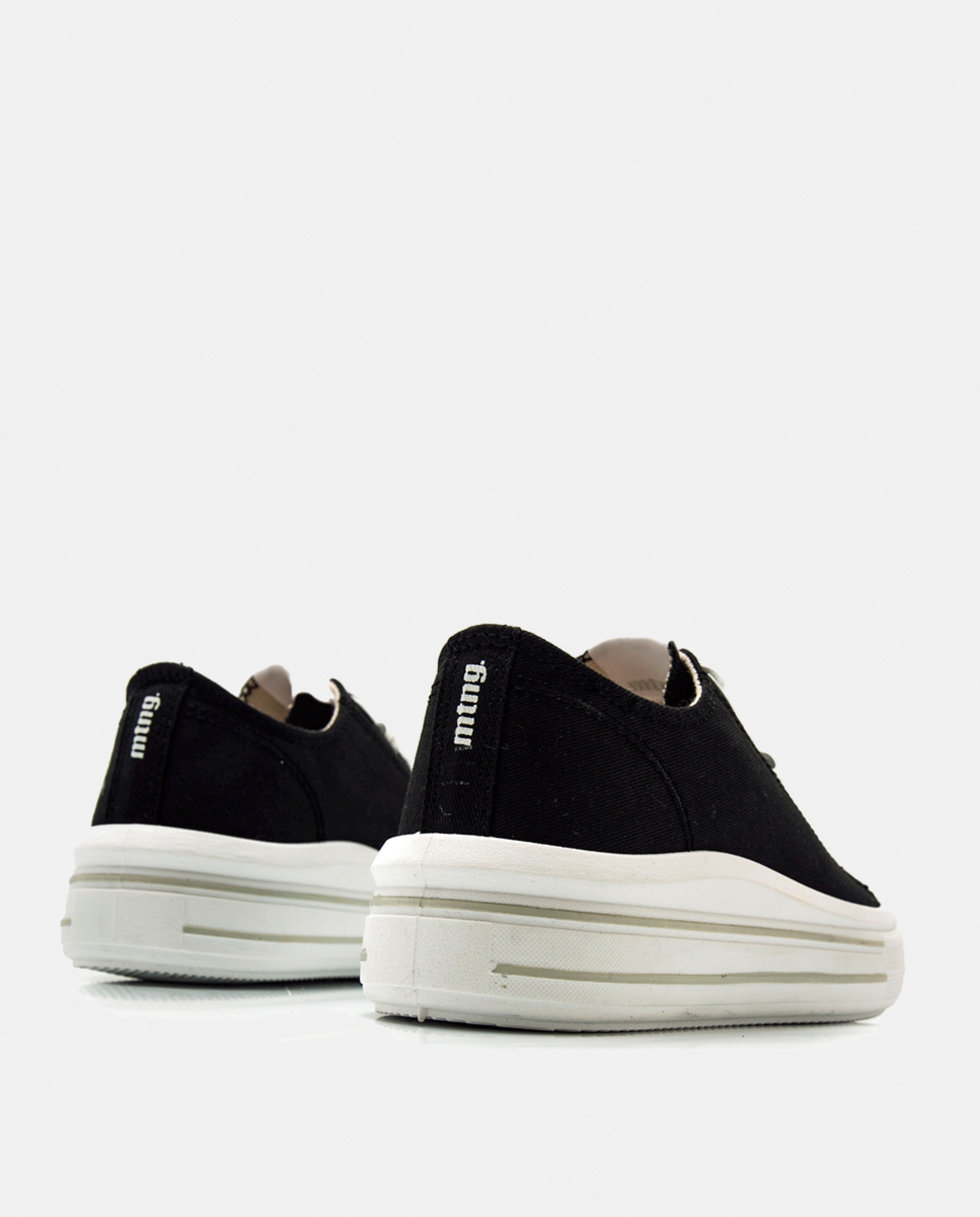 Sapatilhas Casual Bigger Z de Lona com Fecho de Atacadores Estampados. Design Versátil e Intemporal Preto-2