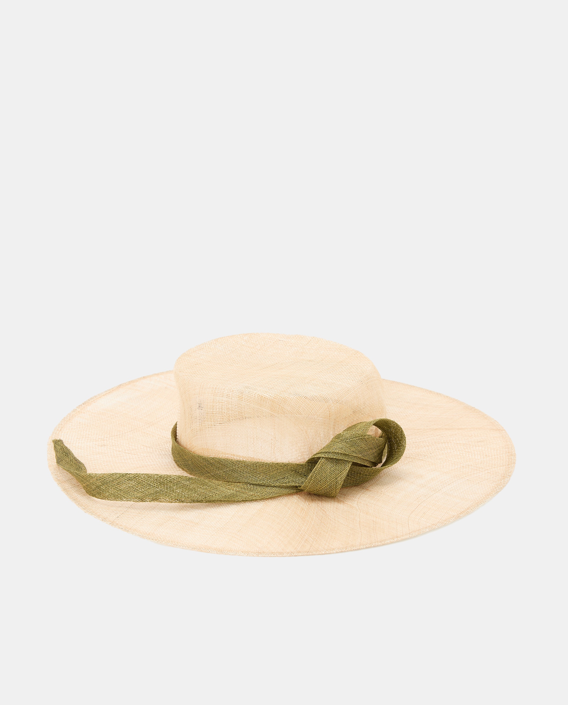Toucado Tipo Chapéu com Laço Natural-1