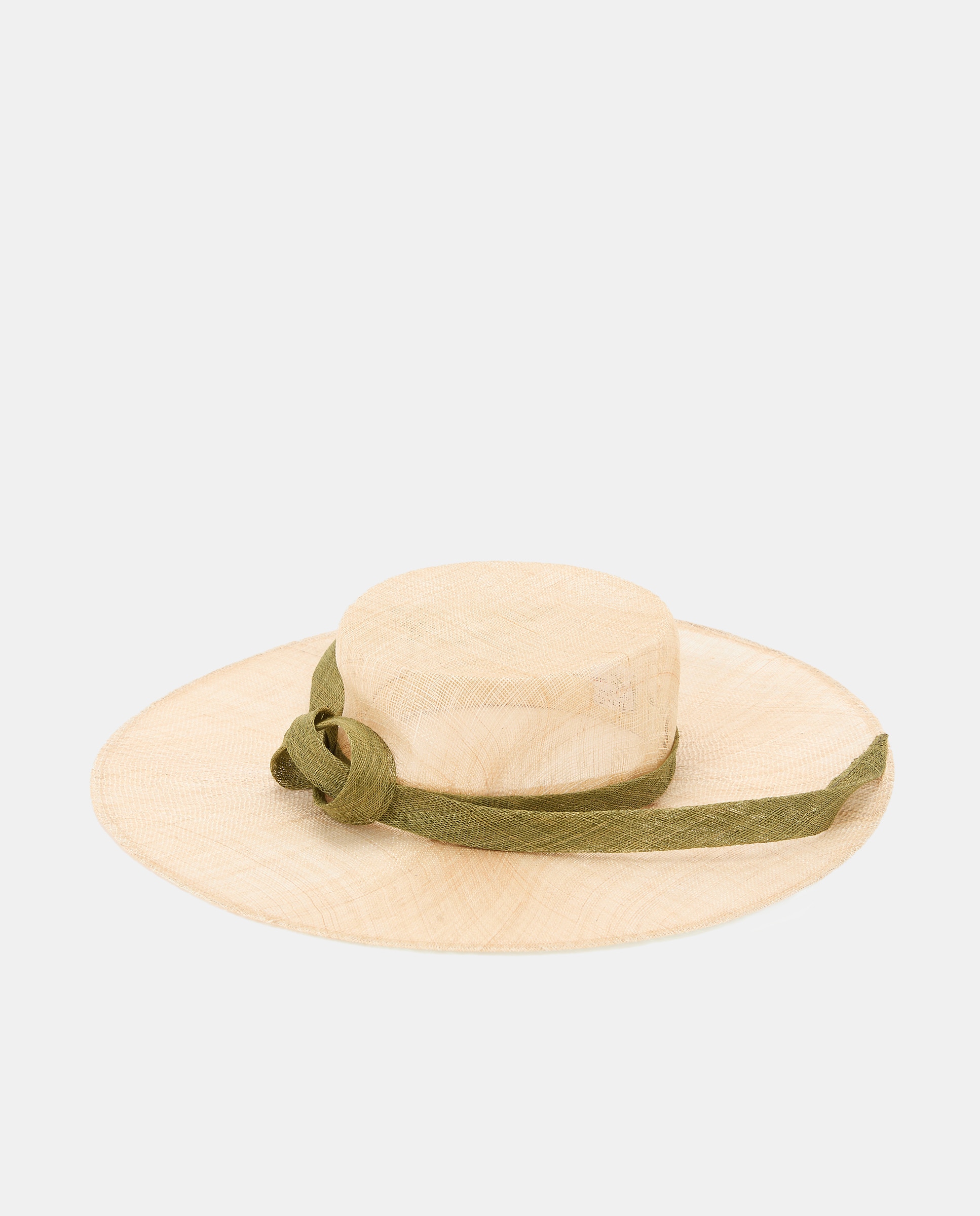 Toucado Tipo Chapéu com Laço Natural-2