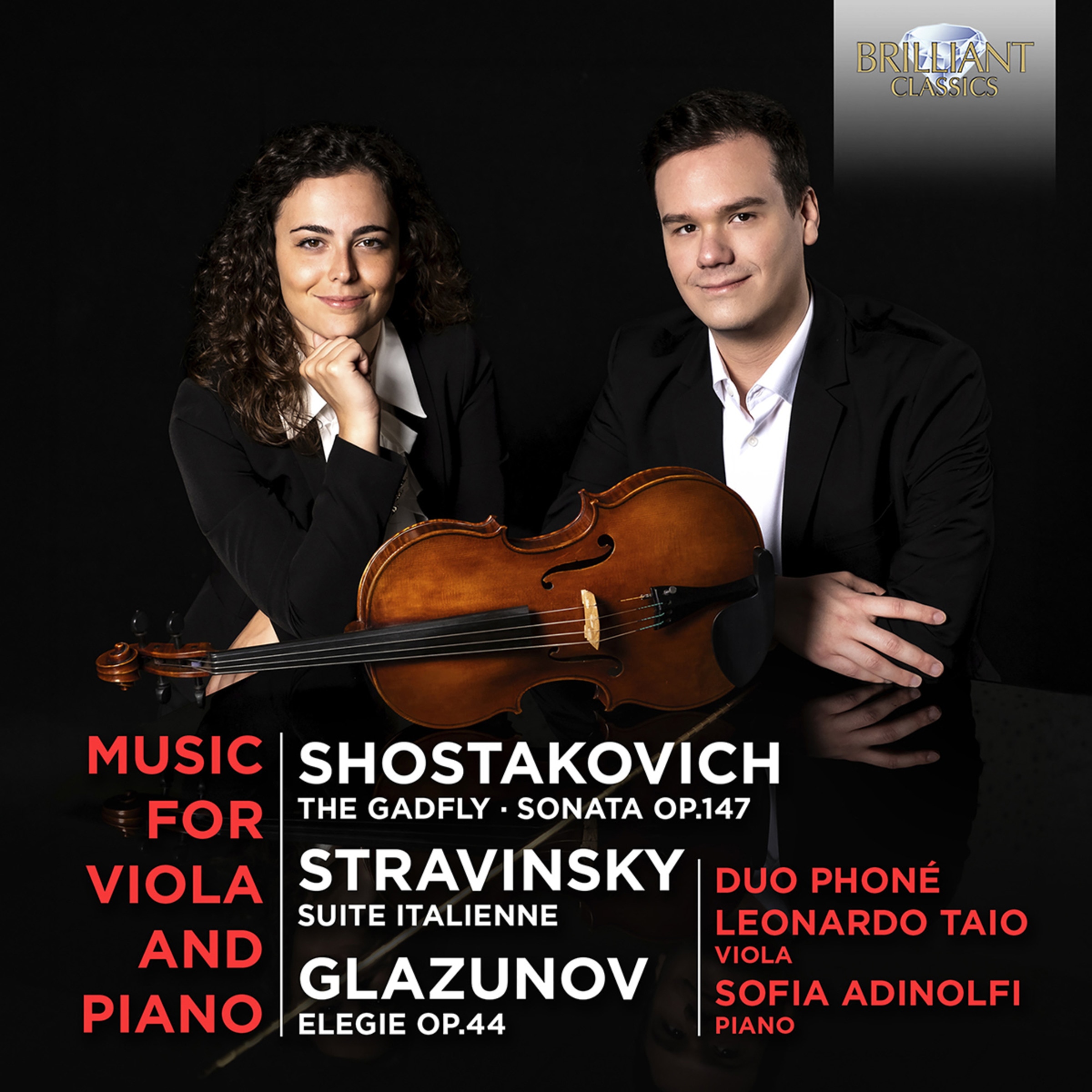 Imagen 0 de Music for Viola and Piano by Shostakovich, Stravinksy, Glazunov (CD)