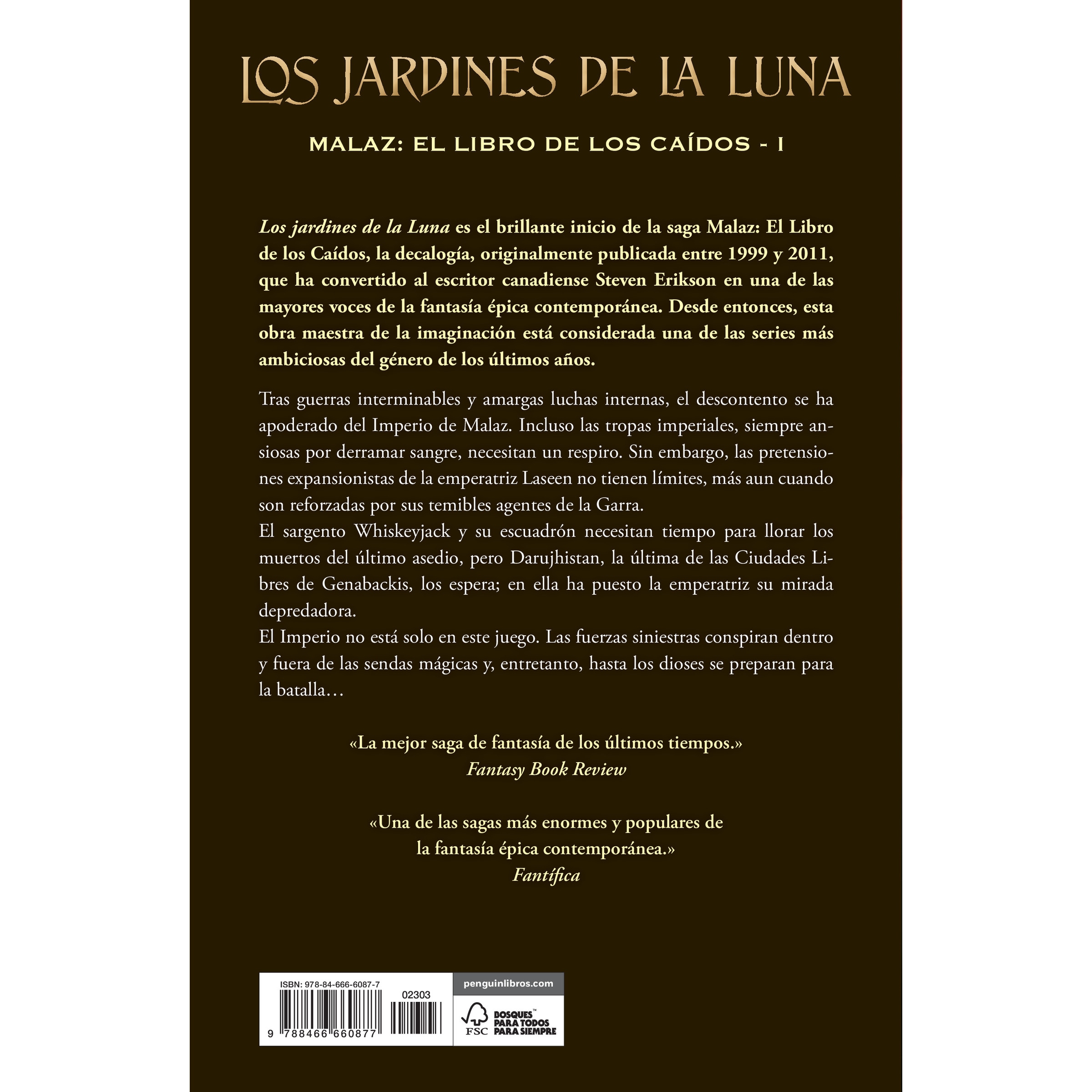 Los jardines de la Luna (Malaz: El Libro de los Caídos 1)  (Tapa dura) 2