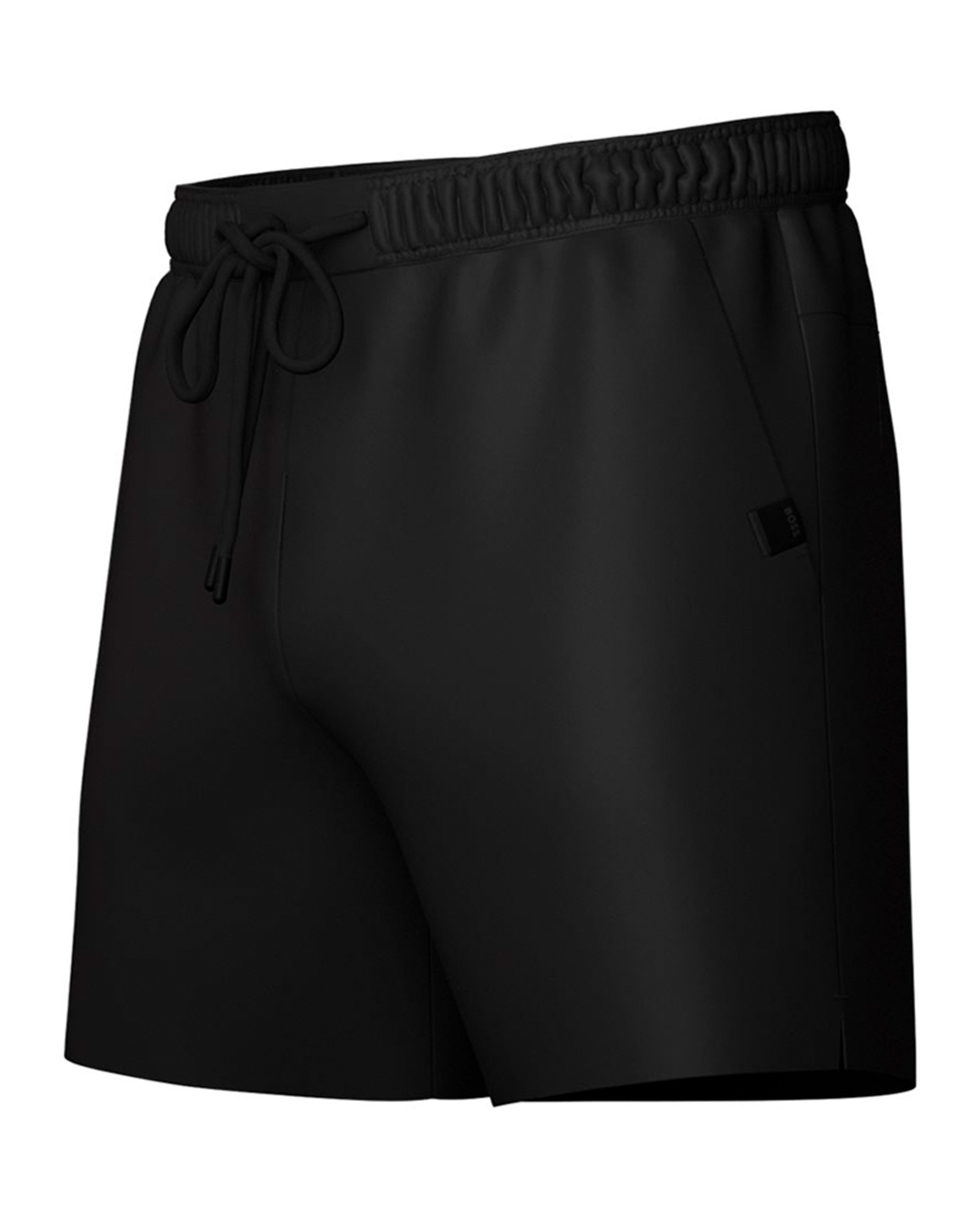 Calções de Banho com 2 Bolsos Laterais Preto-3