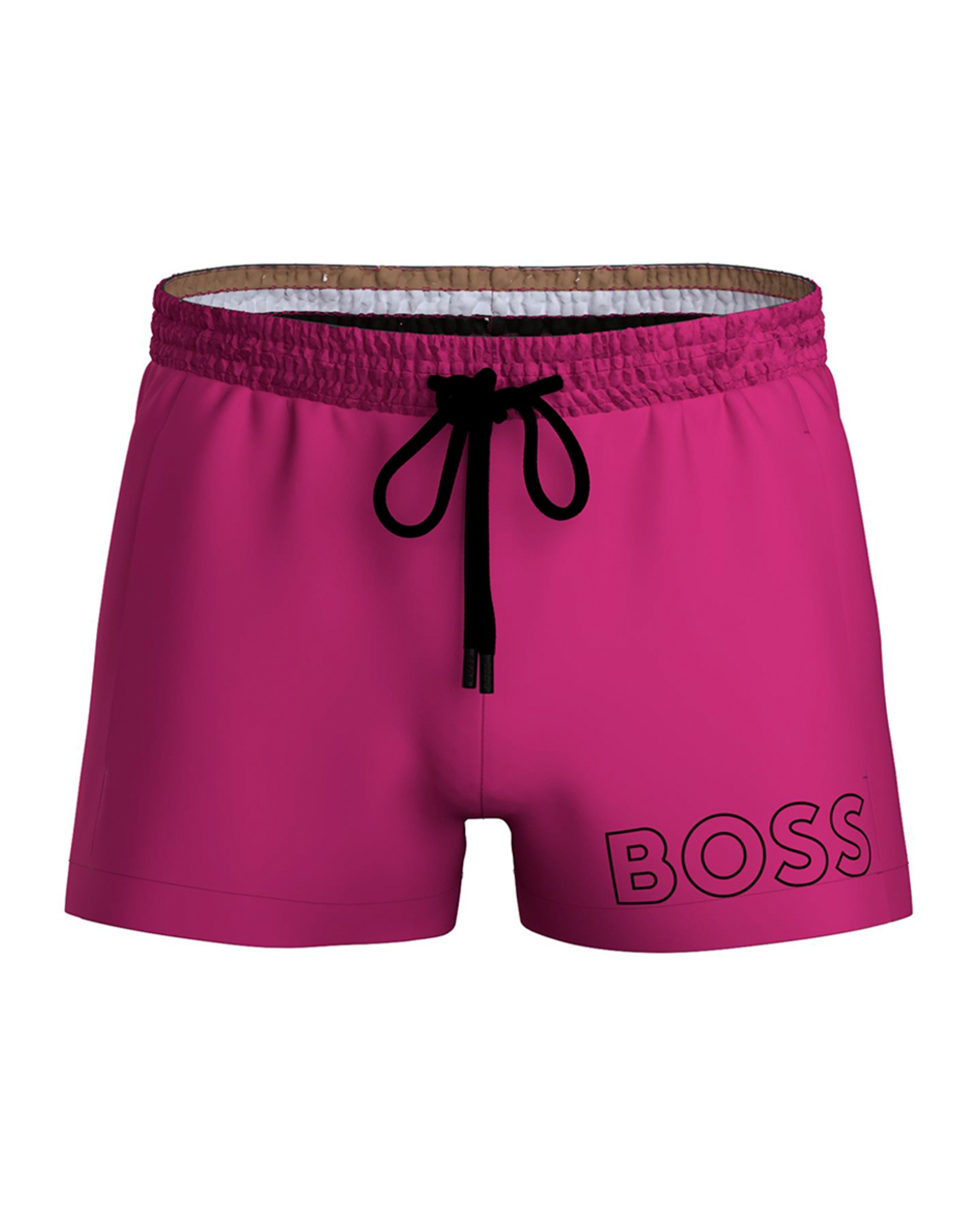 Calções de banho lisos Rosa-claro-1
