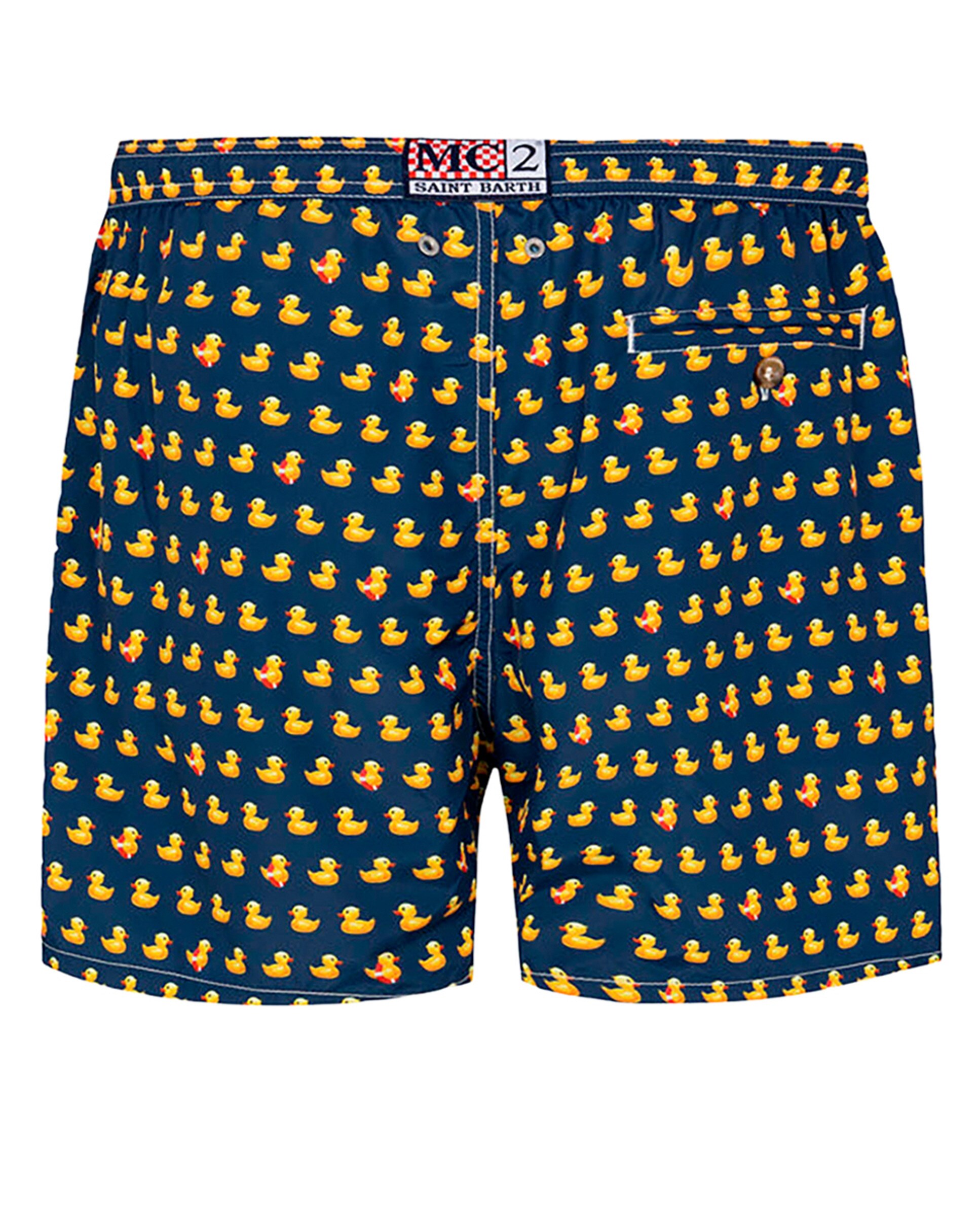 Calções de Banho de 40 cm de Comprimento com Cós Elástico e Dois Bolsos Azul-5