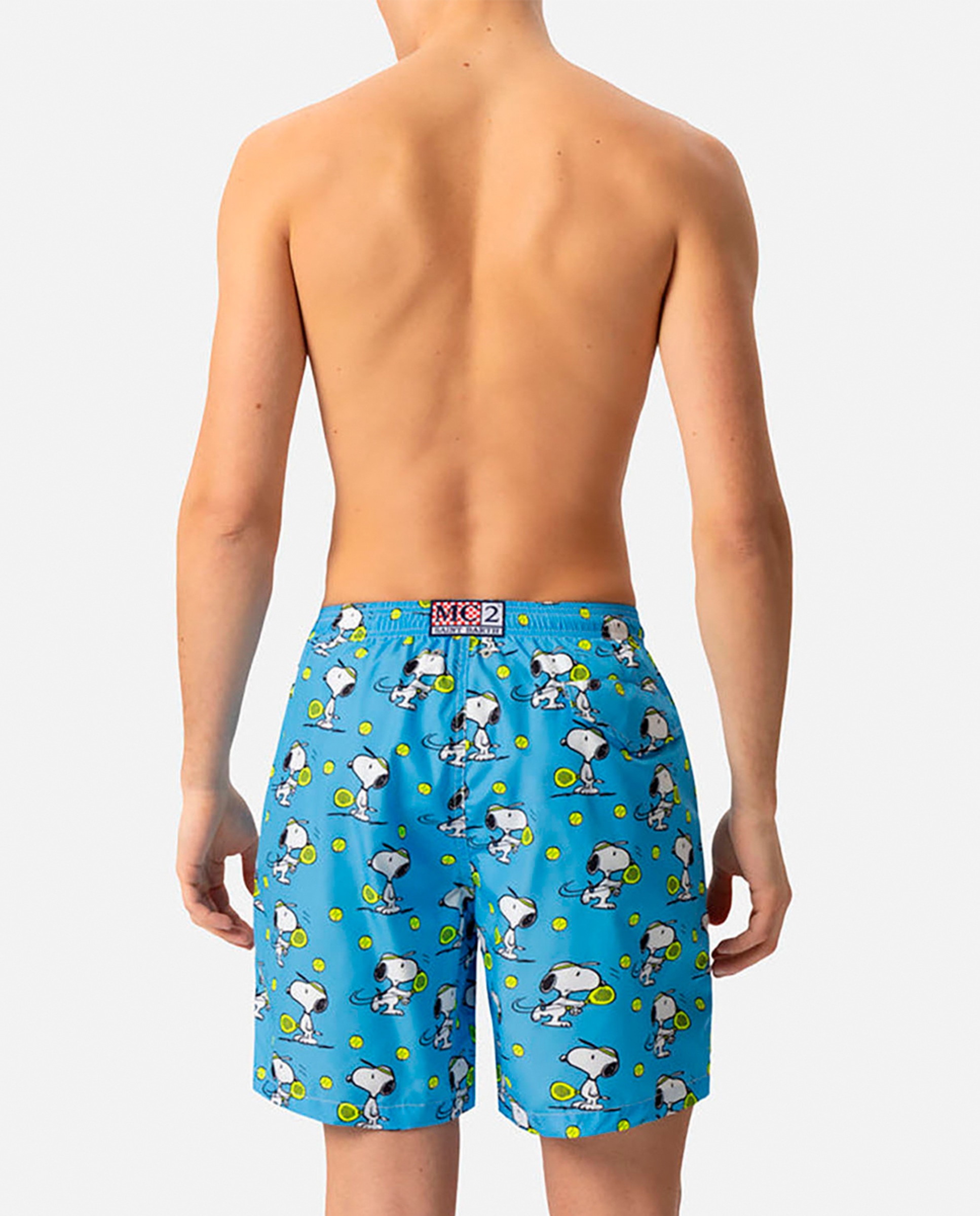 Calções de Banho de 40 cm de Comprimento com Cós Elástico e Dois Bolsos Azul-2