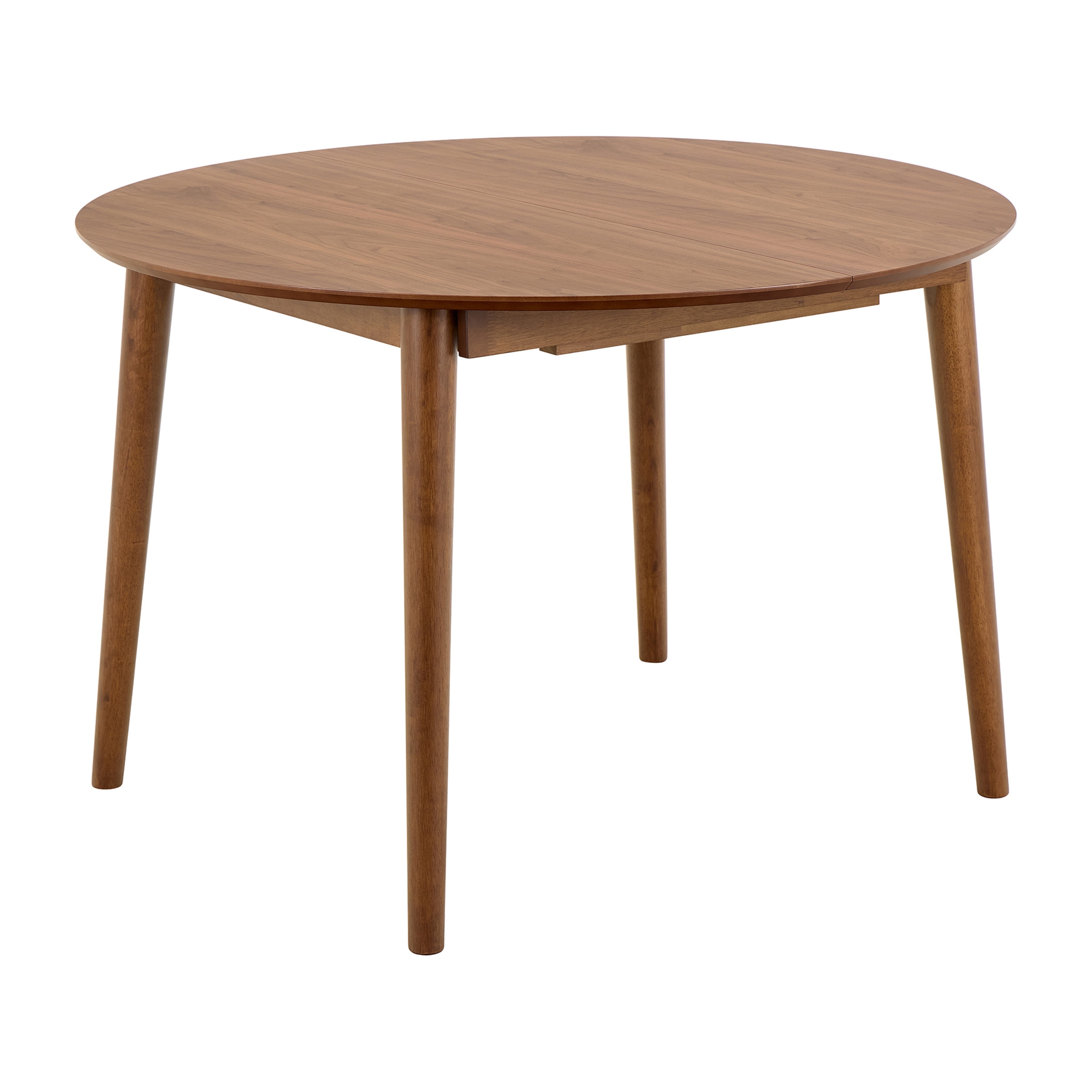 Mesa de comedor redonda extensible Dumas nogal El Corte Inglés Nogal-1