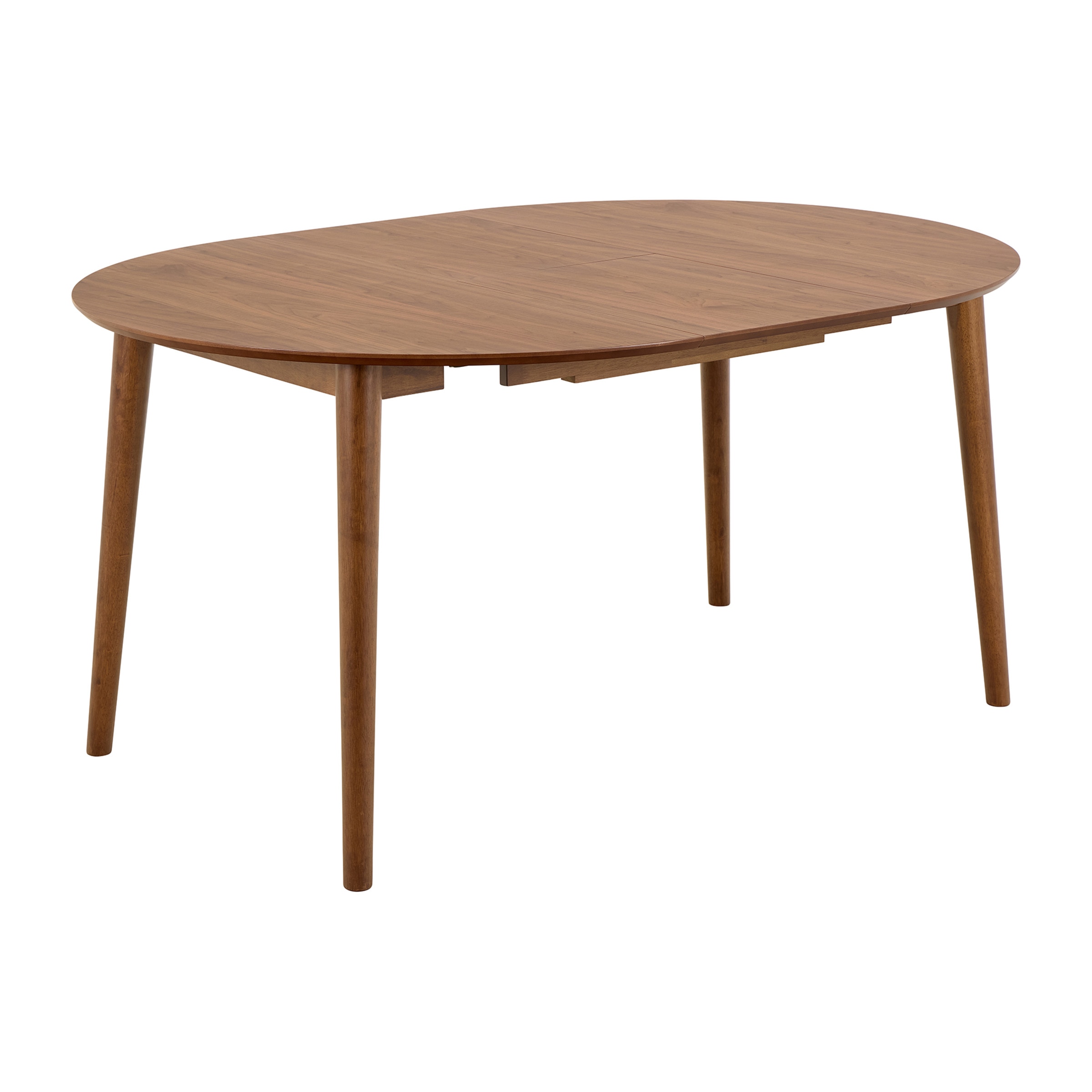 Mesa de comedor redonda extensible Dumas nogal El Corte Inglés Nogal-3