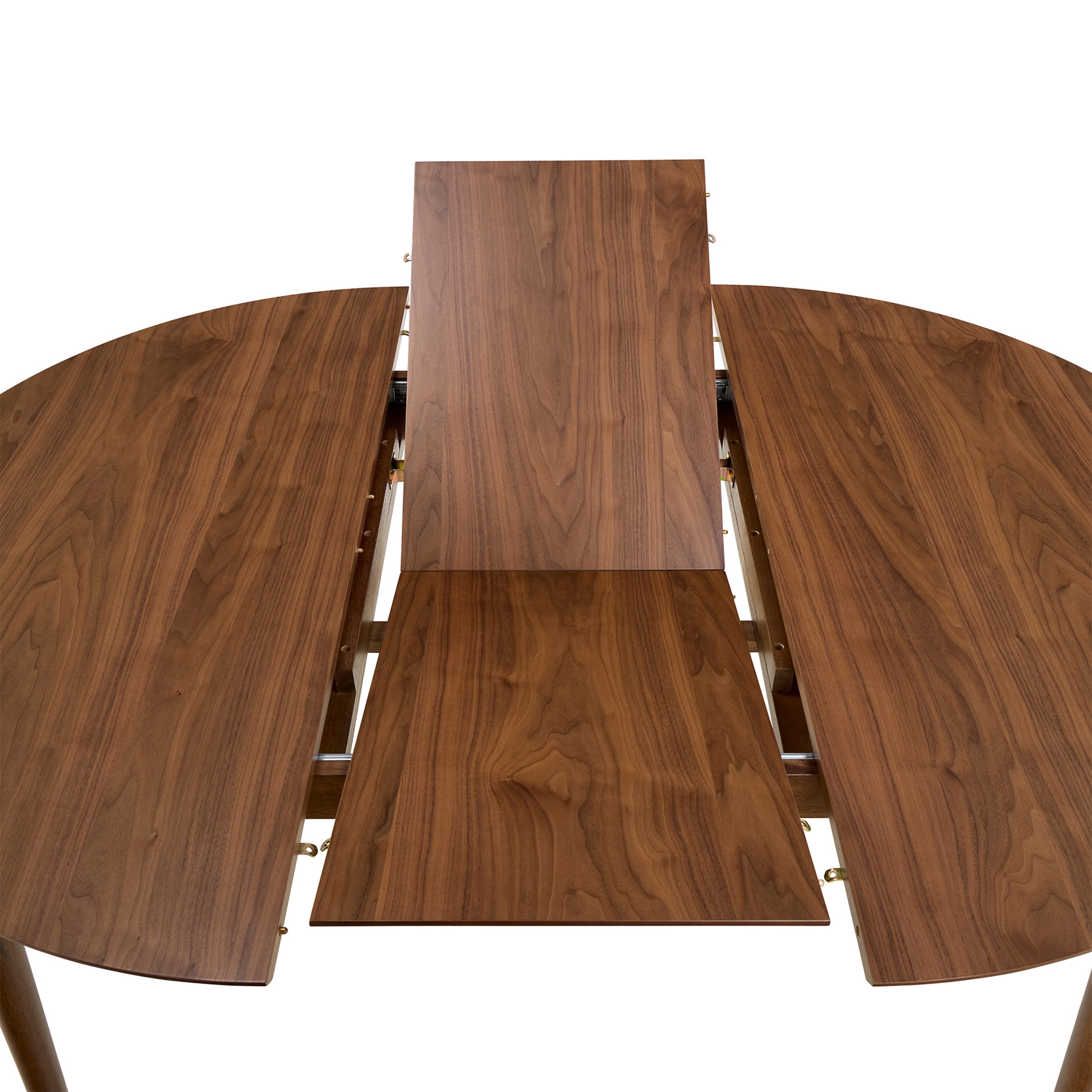 Mesa de comedor redonda extensible Dumas nogal El Corte Inglés Nogal-4