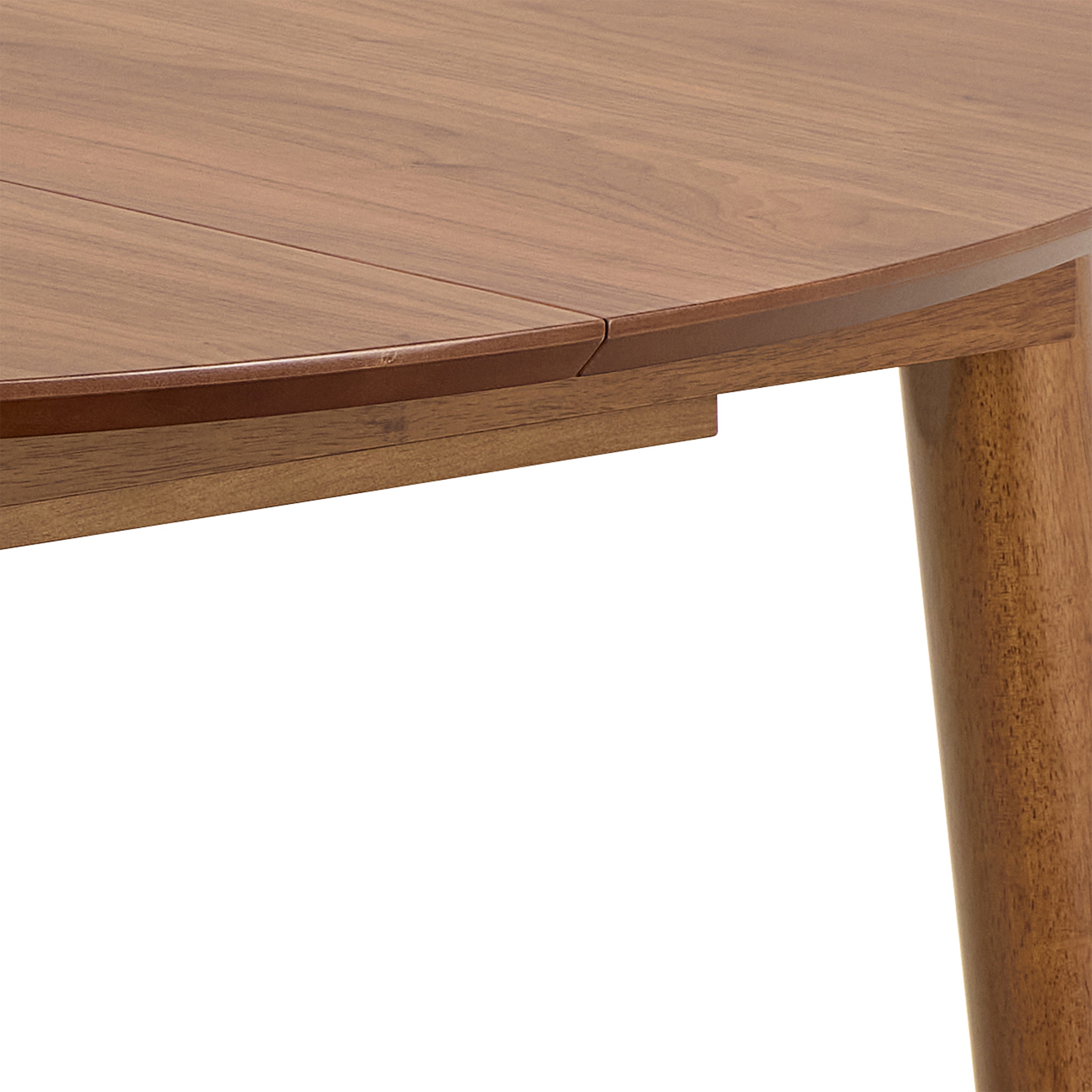 Mesa de comedor redonda extensible Dumas nogal El Corte Inglés Nogal-5