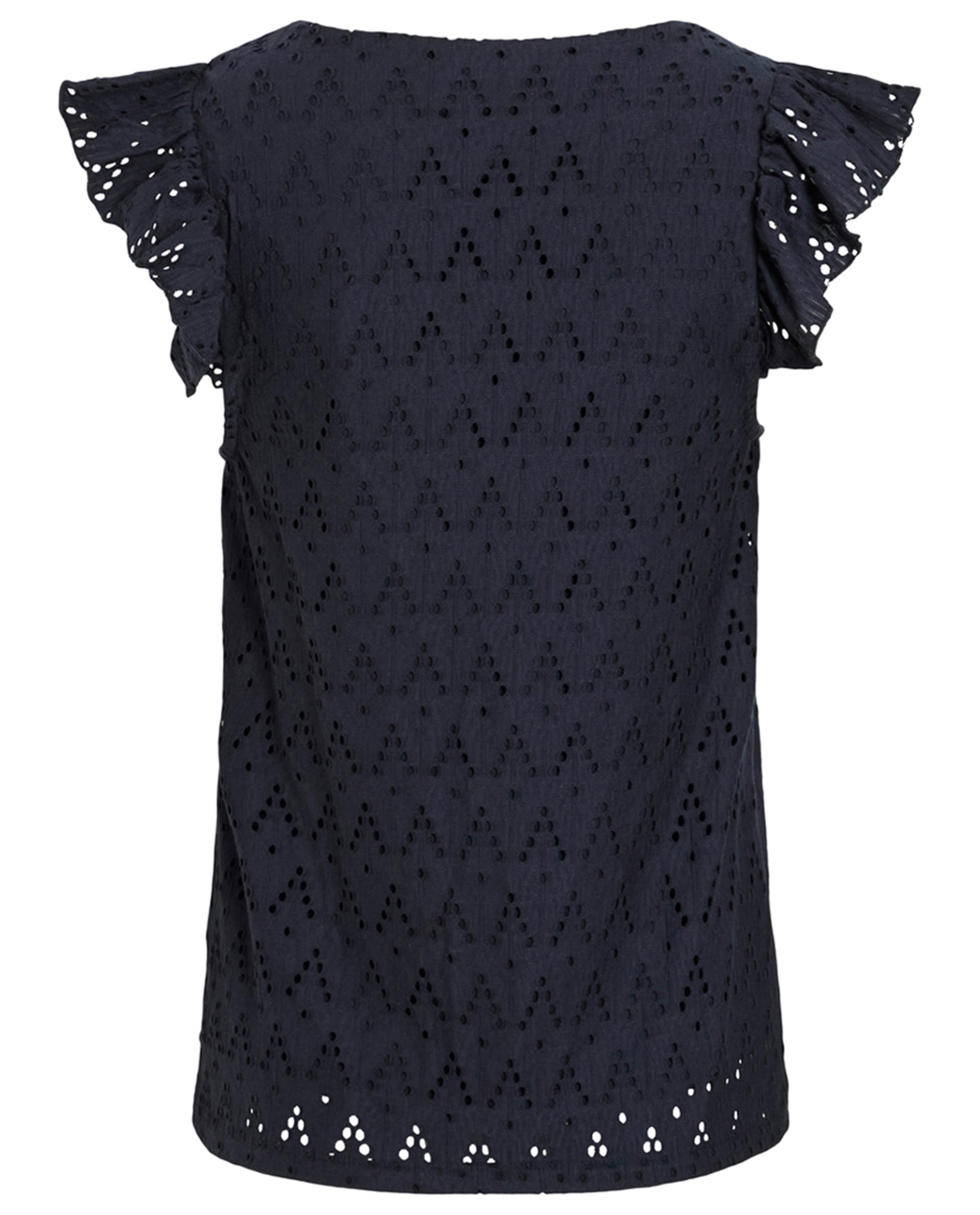Top com Decote em Bico Azul-marinho-5