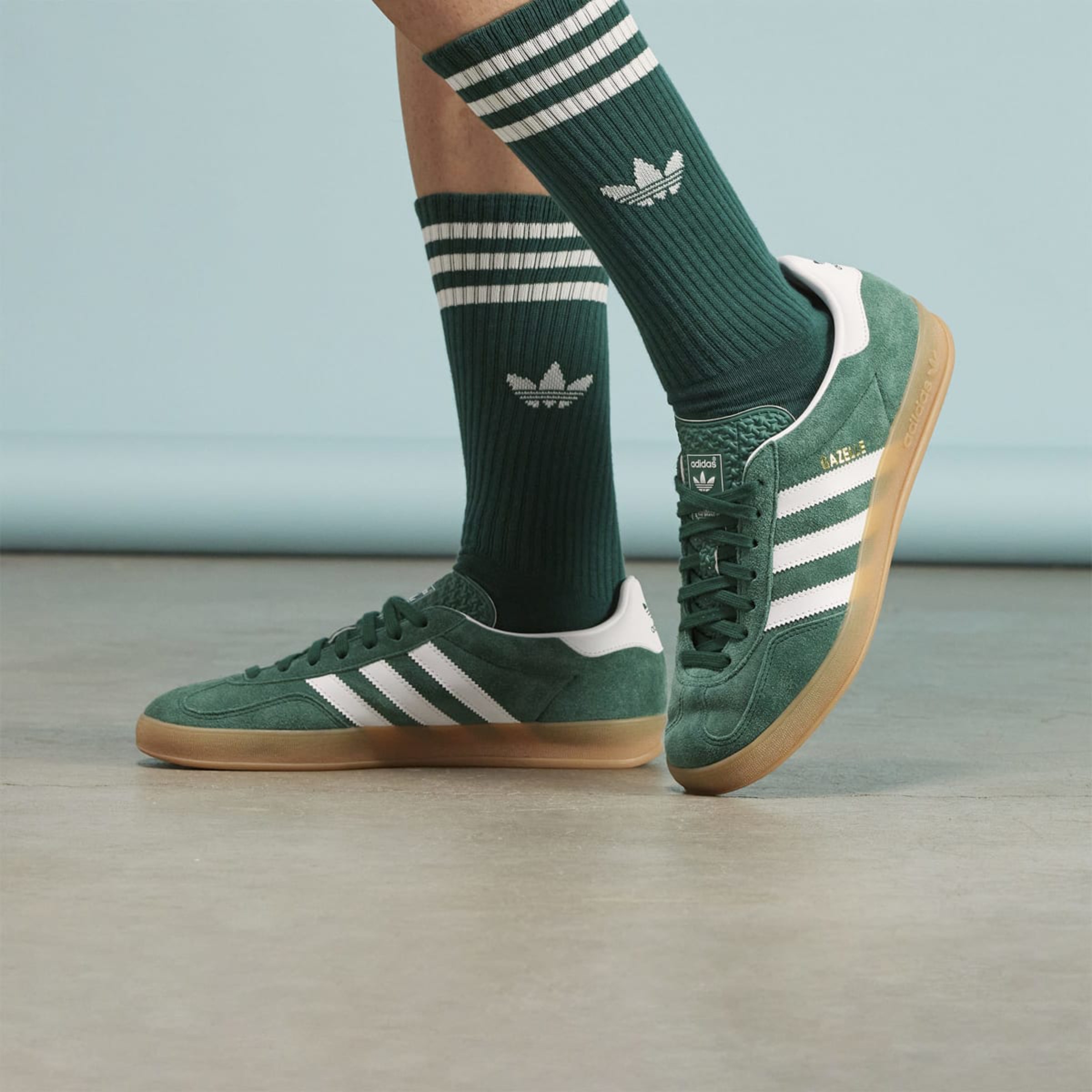 Sapatilhas Casual de Homem Gazelle Indoor Originals Verde-10