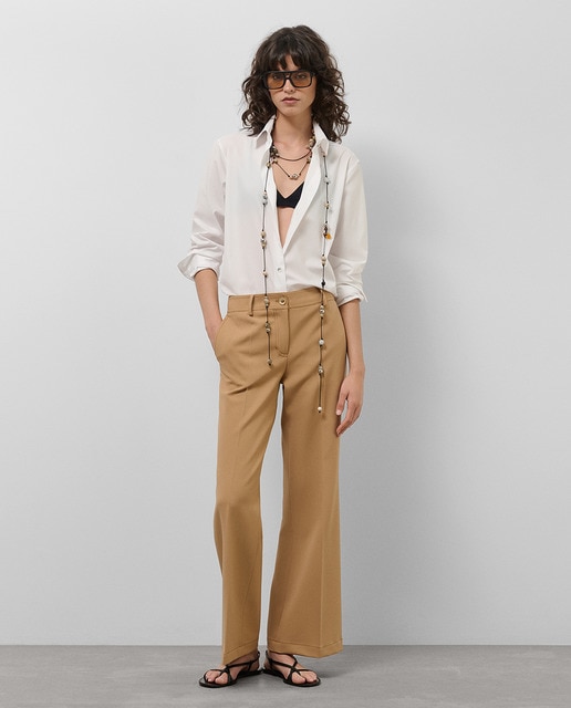 Imagen 0 de Pantalón ancho de mujer crepé