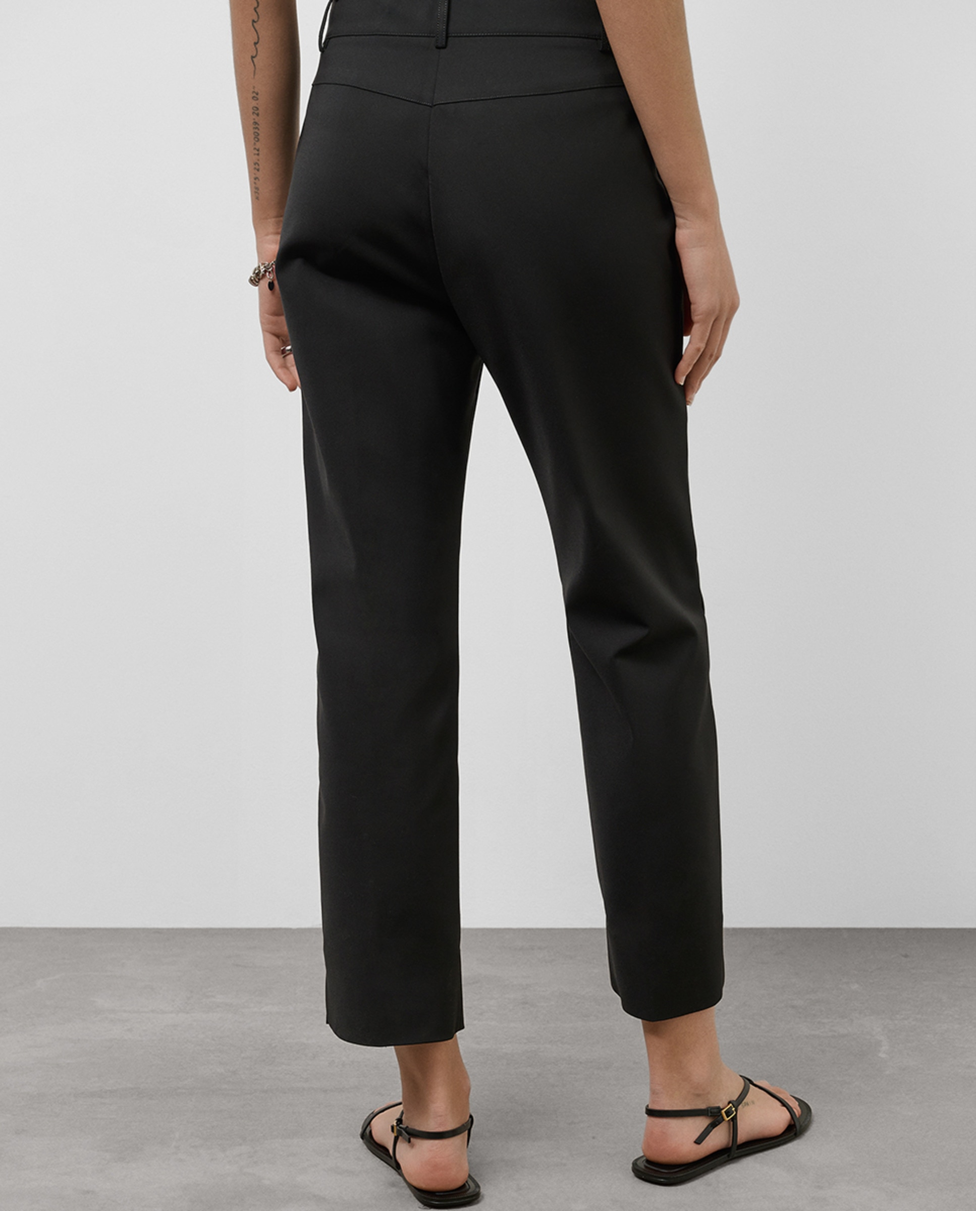 Calças skinny de mulher Preto-4