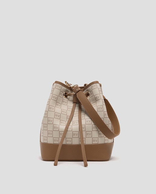 Imagem 0 de Mala de Mão Gala Bucket em Pele com Logótipos