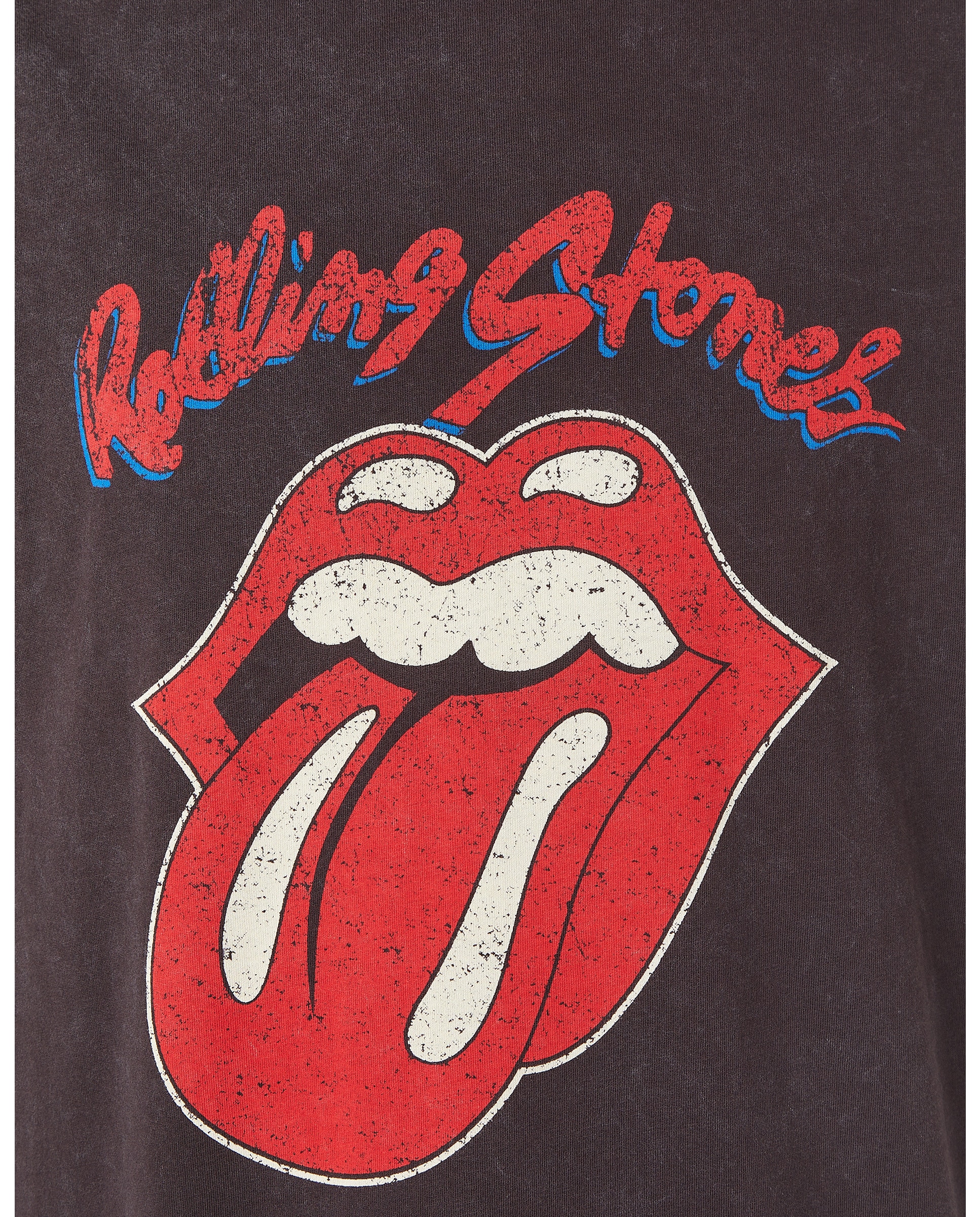 T-shirt de Manga Curta Música Rolling Stones Preto-5